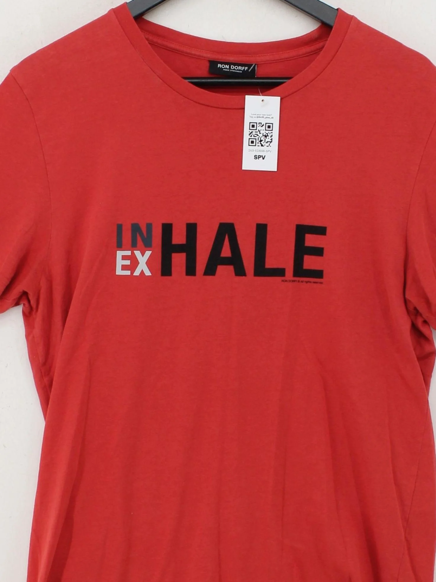 Ron Dorff Men's T-Shirt M Red Graphic 100% Cotton Basic - Image 3