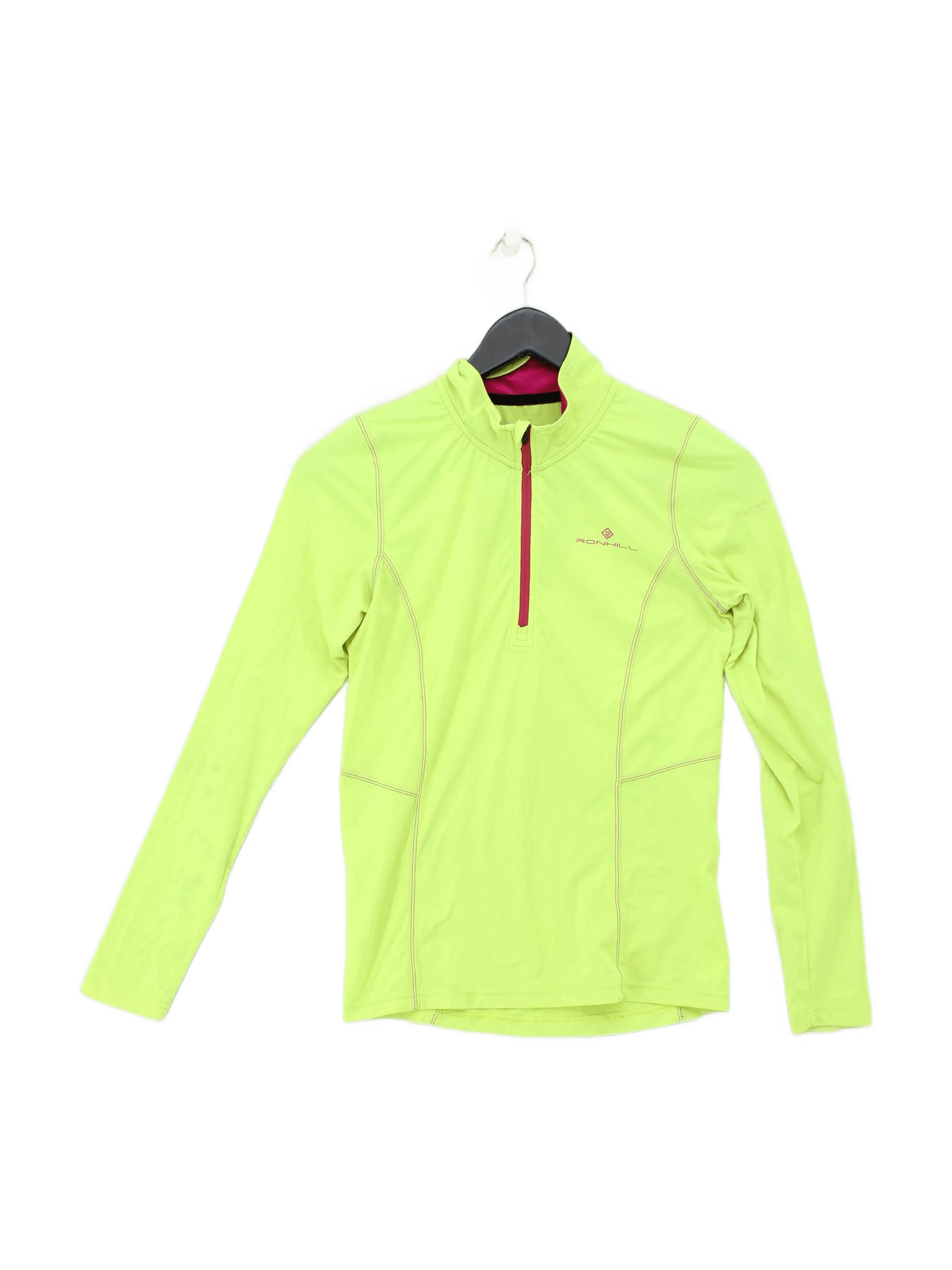 Ronhill Women's T-Shirt XS Yellow Polyester with Elastane Basic