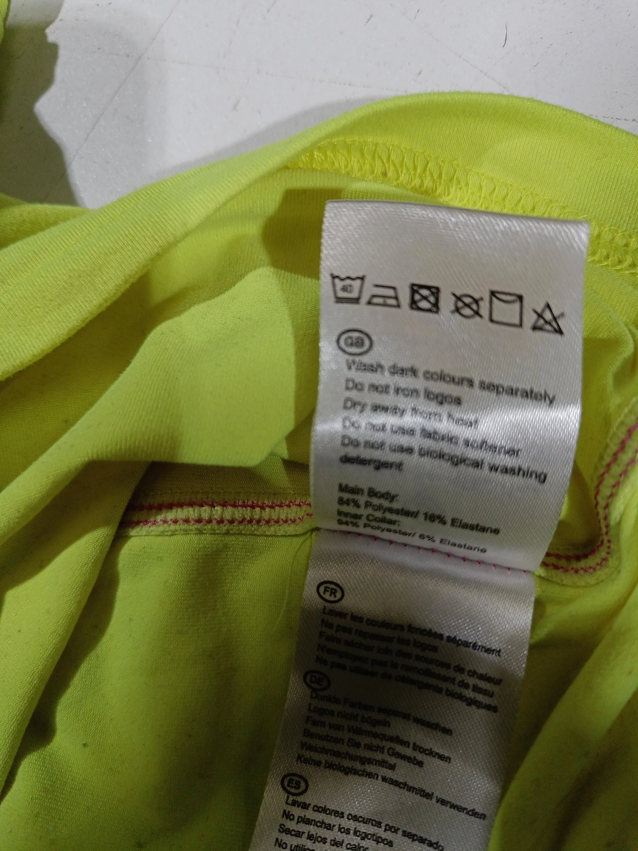 Ronhill Women's T-Shirt XS Yellow Polyester with Elastane Basic - Image 8