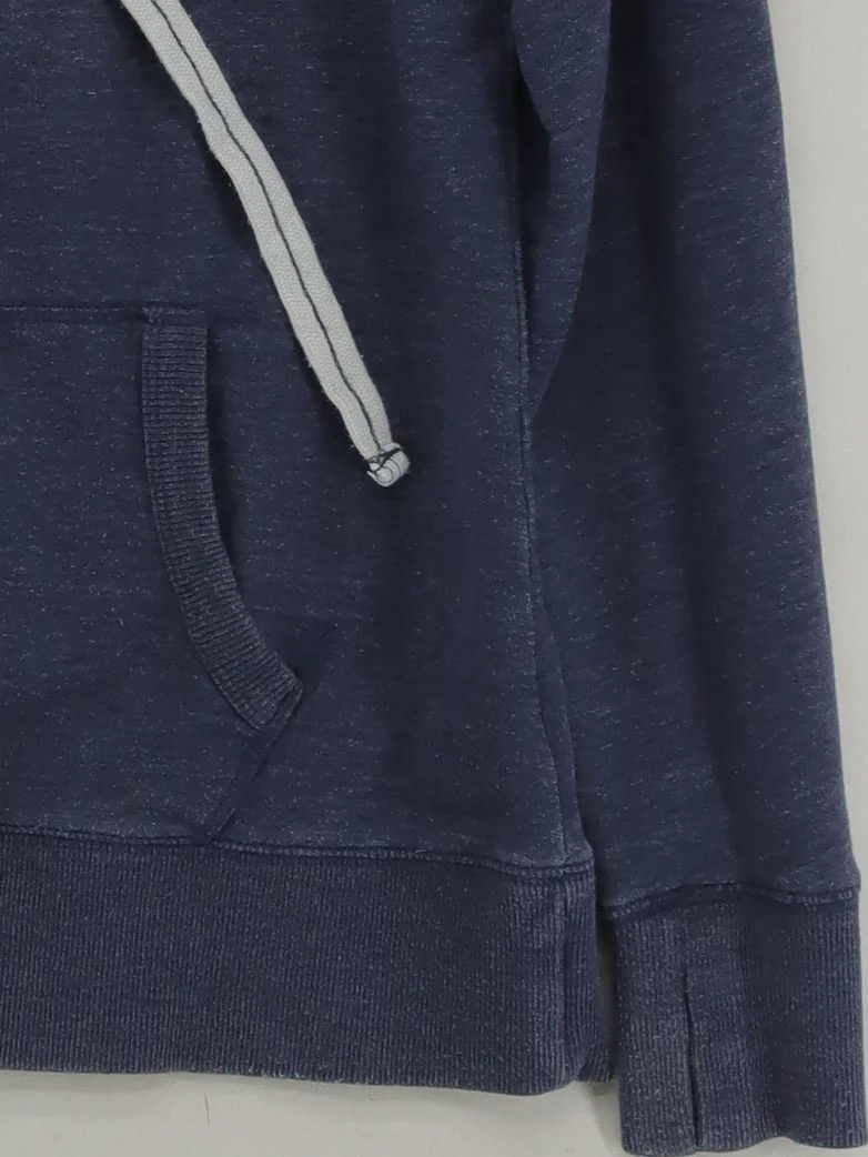 Roots73 Women's Hoodie L Blue 100% Cotton Pullover - Image 4