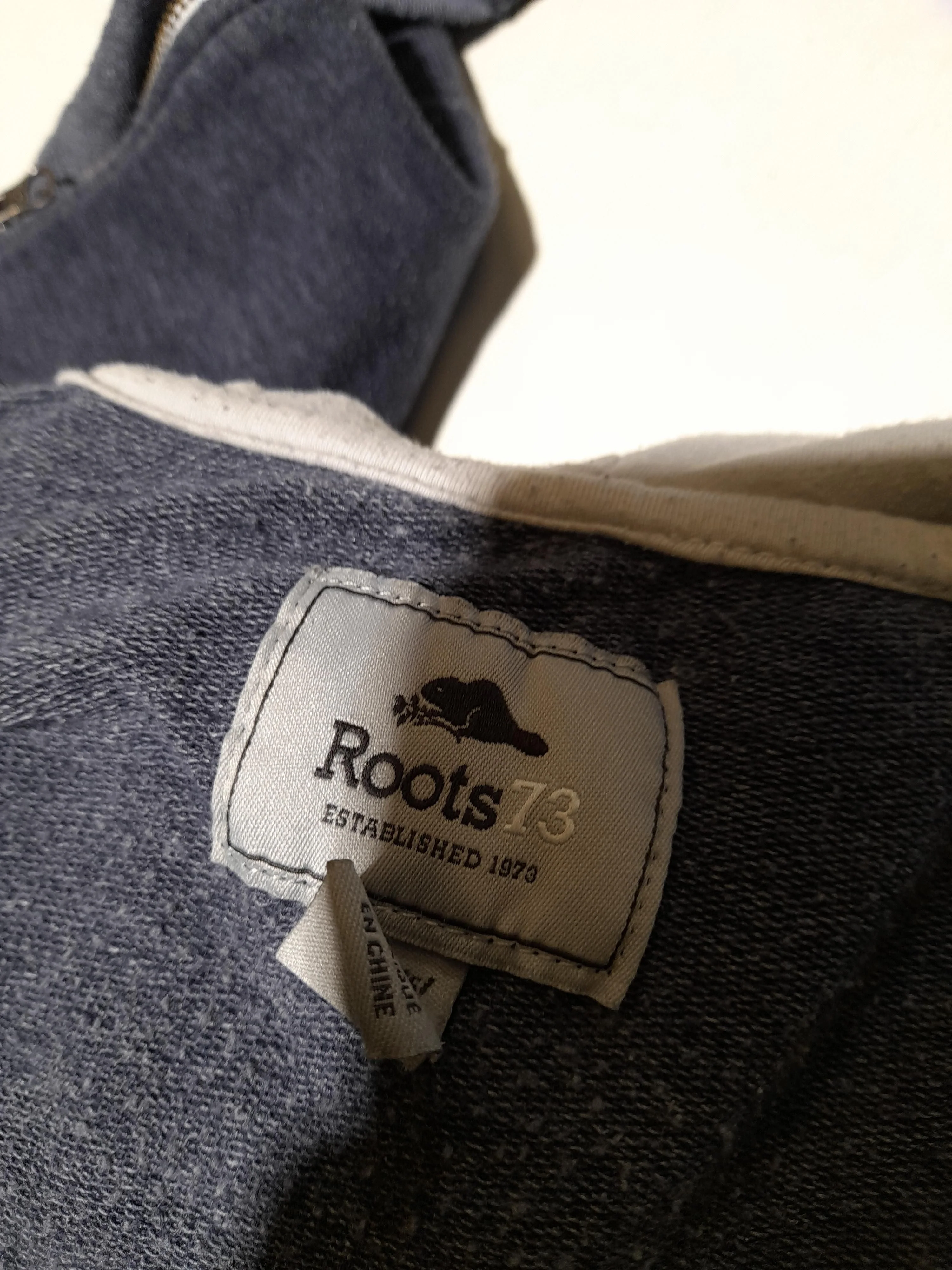 Roots73 Women's Hoodie L Blue 100% Cotton Pullover - Image 6