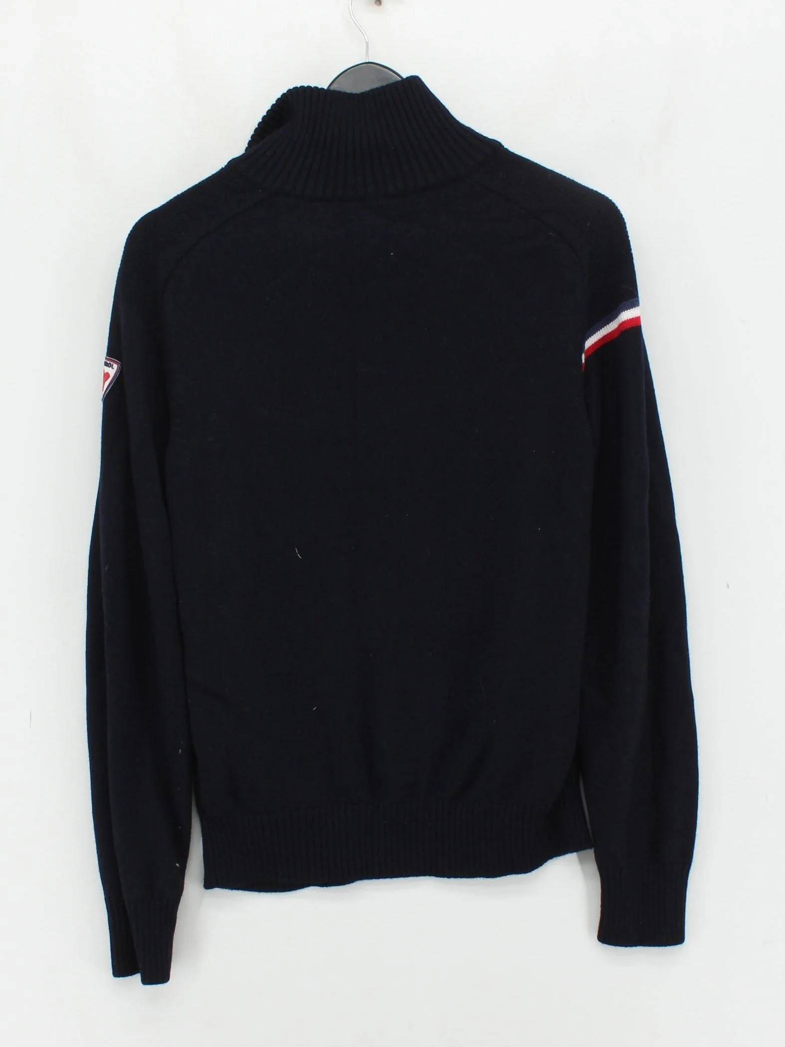 Rossignol Men's Jumper L Black 100% Wool Mock Neck Pullover - Image 2