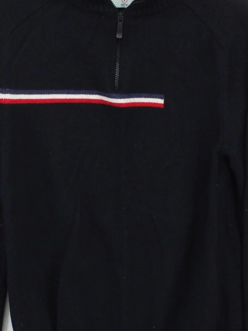 Rossignol Men's Jumper L Black 100% Wool Mock Neck Pullover - Image 3