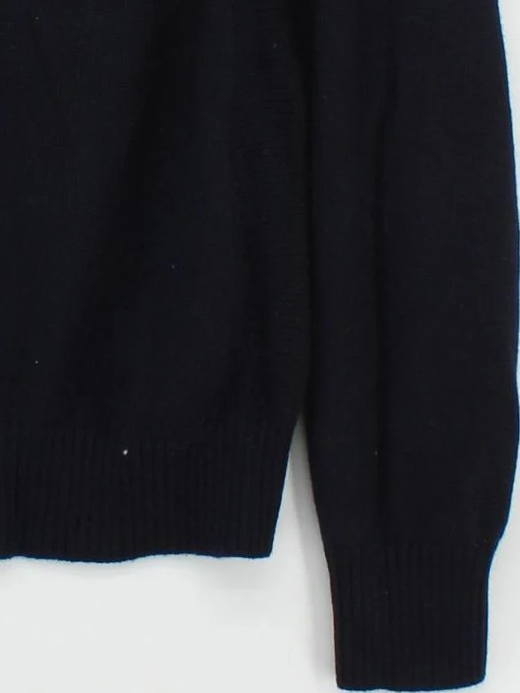 Rossignol Men's Jumper L Black 100% Wool Mock Neck Pullover - Image 4