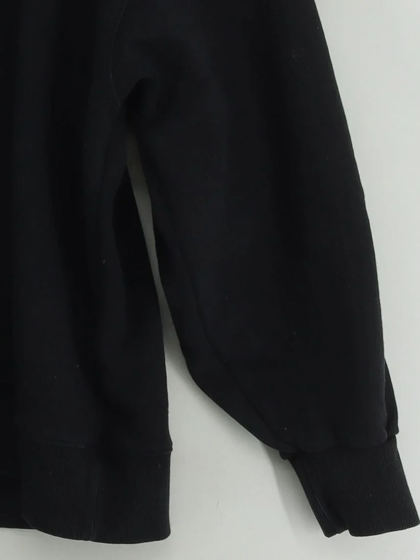 ROTATE Women's Hoodie UK 12 Black Graphic 100% Cotton Pullover - Image 4