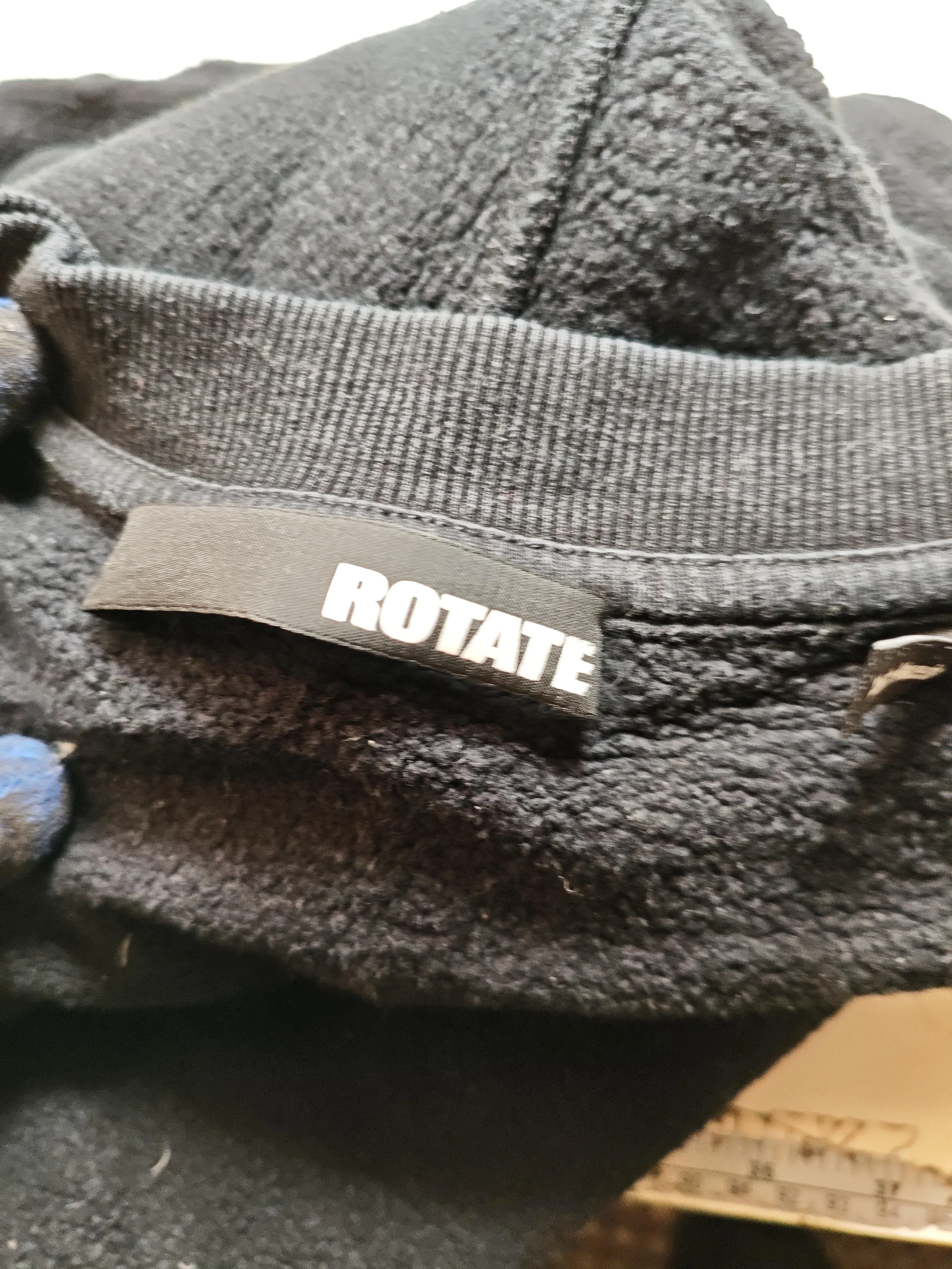 ROTATE Women's Hoodie UK 12 Black Graphic 100% Cotton Pullover - Image 6