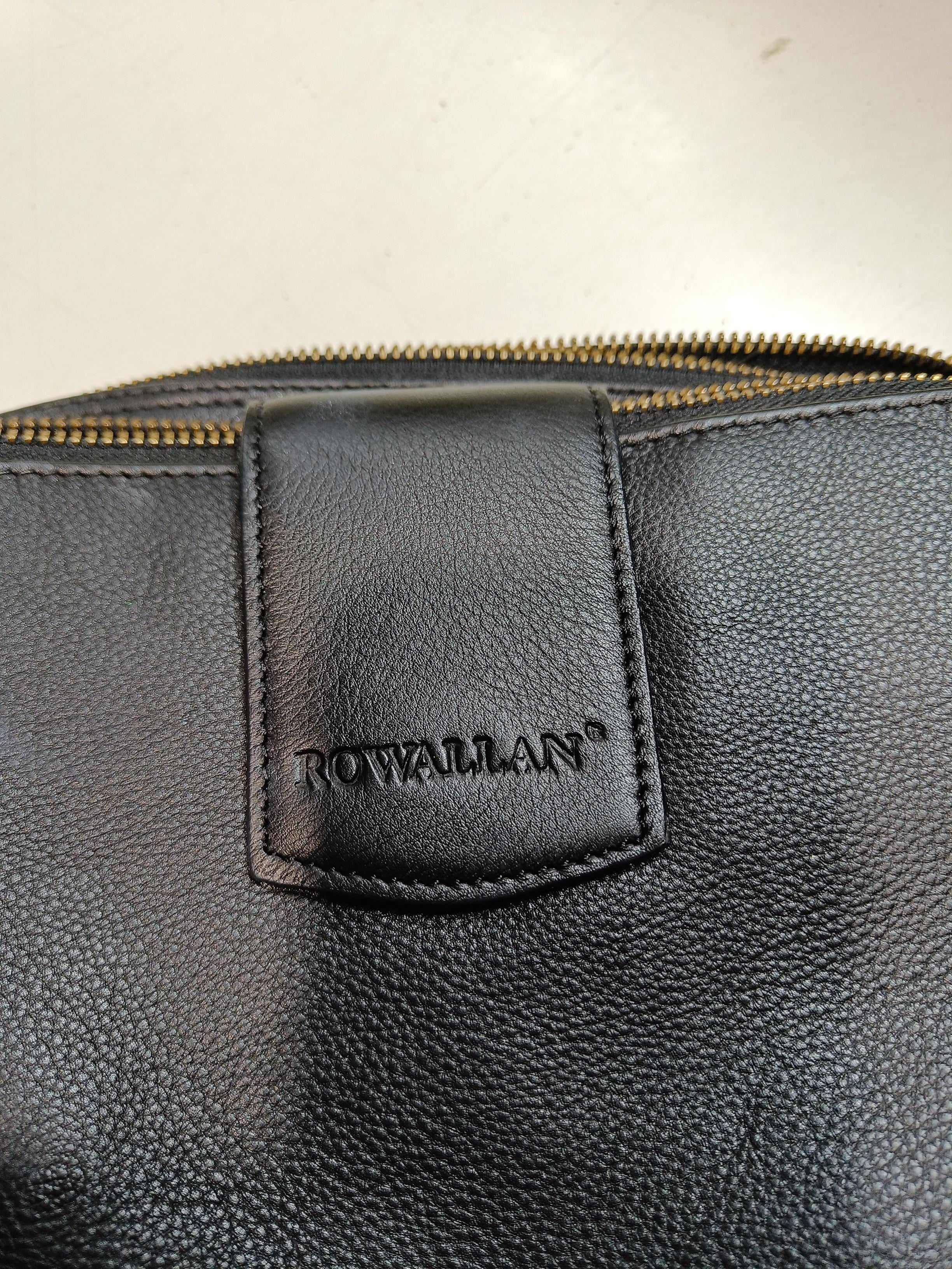 Rowallan Women's Bag Black 100% Leather Crossbody - Image 6