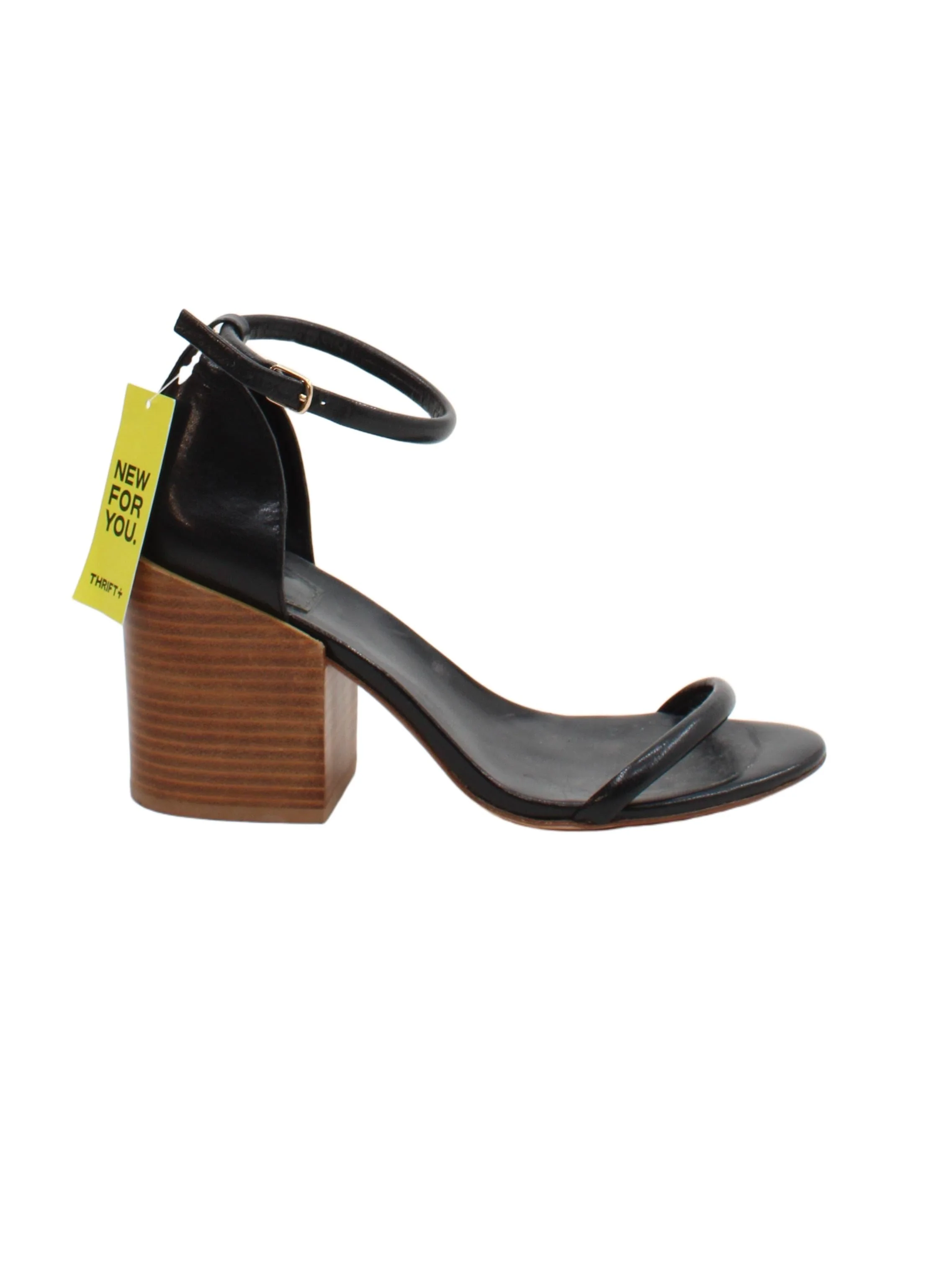 Ruby Women's Heels UK 6 Black 100% Leather Strappy