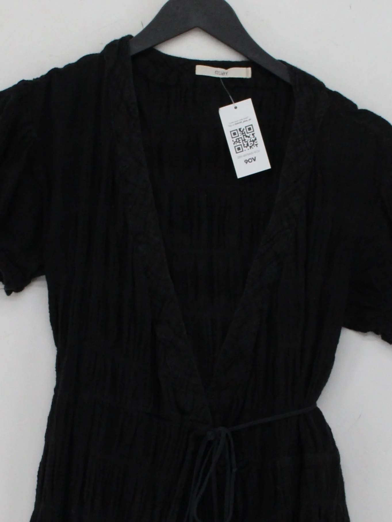 Ruby Wrap Maxi Dress M in Black - Image 3