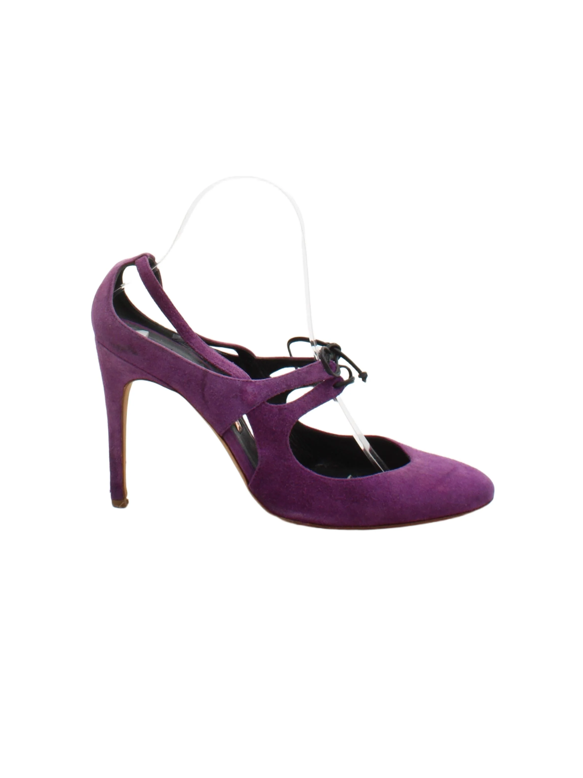 Rupert Sanderson Women's Heels UK 5.5 Purple 100% Suede Court