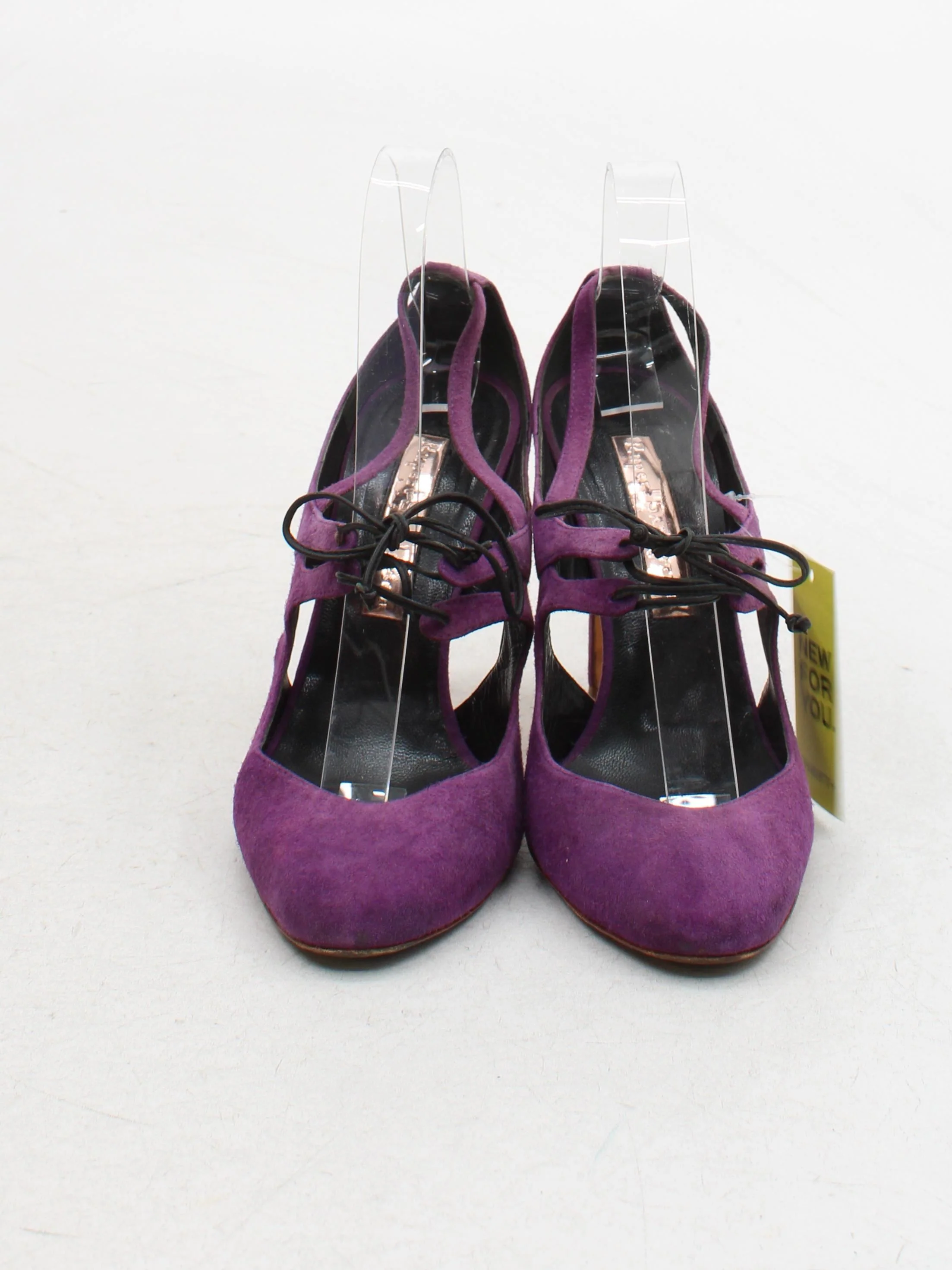 Rupert Sanderson Women's Heels UK 5.5 Purple 100% Suede Court - Image 2