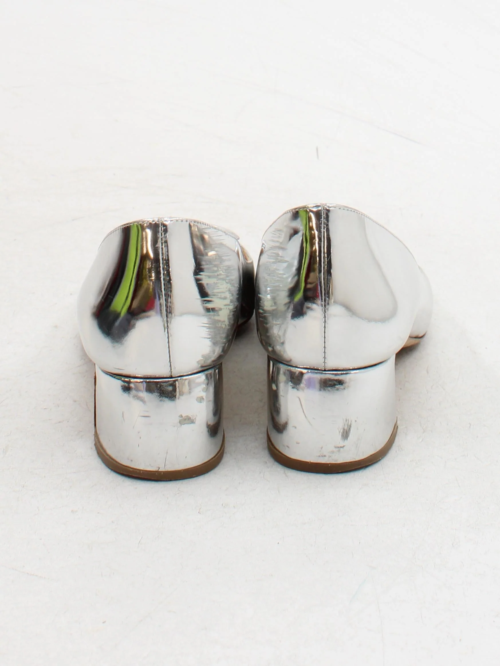 Rupert Sanderson Women's Heels UK 5 Silver 100% Leather Court - Image 3