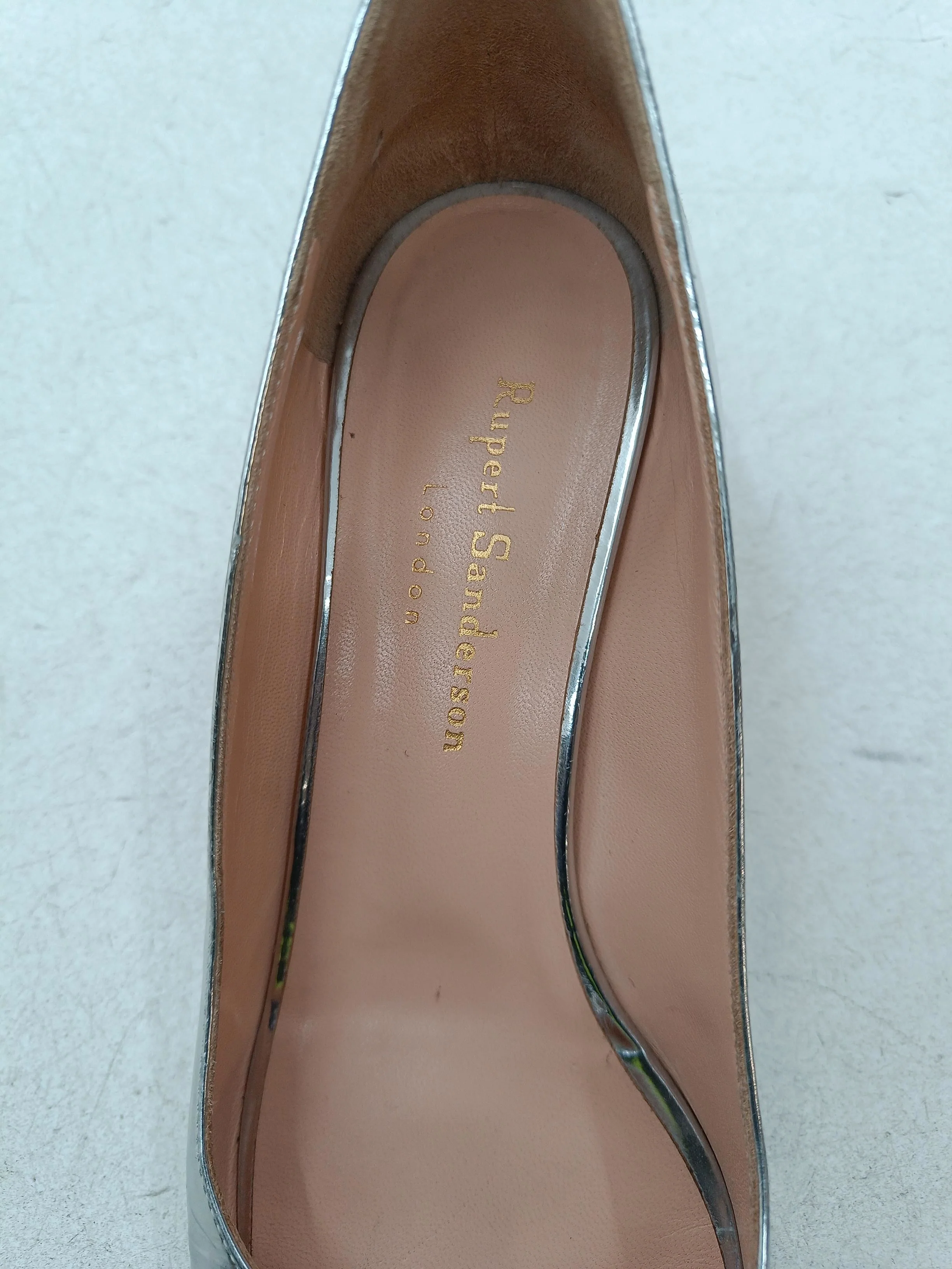 Rupert Sanderson Women's Heels UK 5 Silver 100% Leather Court - Image 6