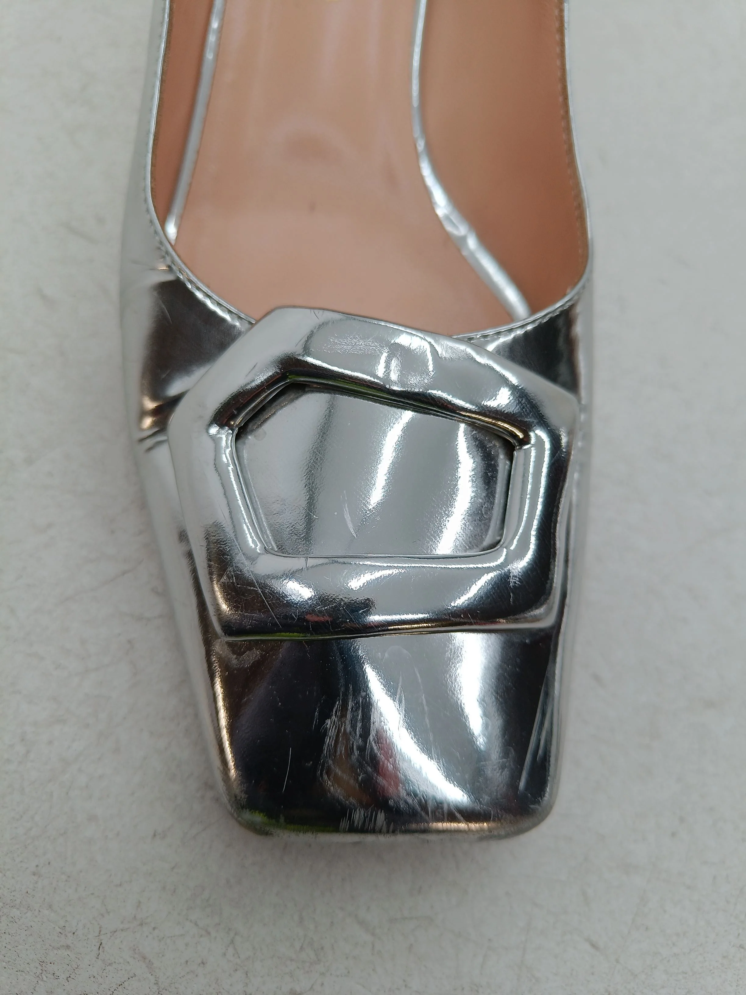 Rupert Sanderson Women's Heels UK 5 Silver 100% Leather Court - Image 9