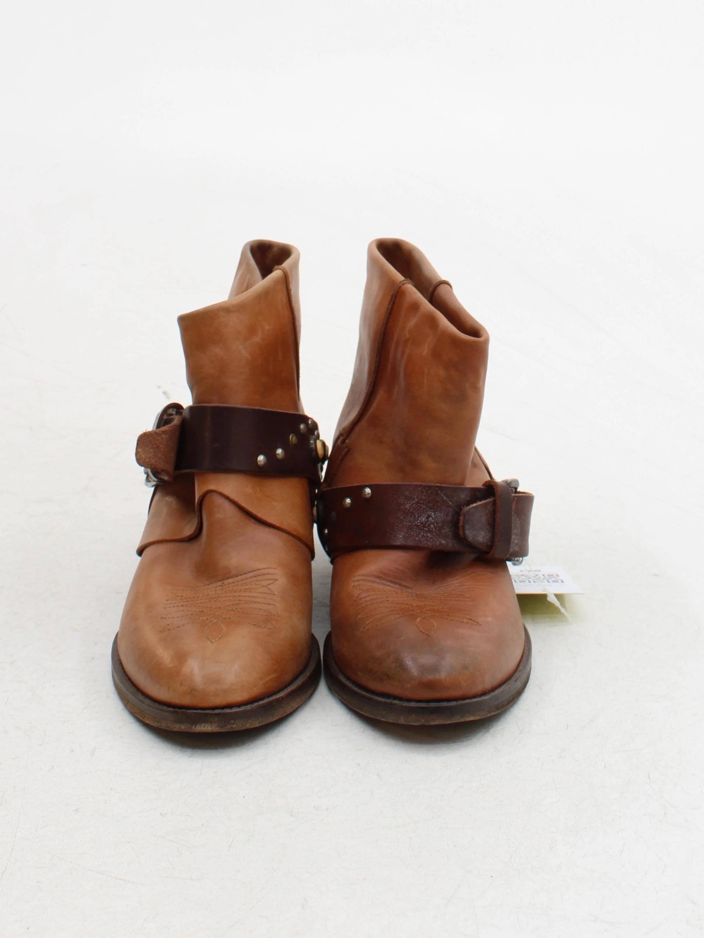 Russell & Bromley Men's Boots UK 5 Tan 100% Leather Cowboy - Image 2