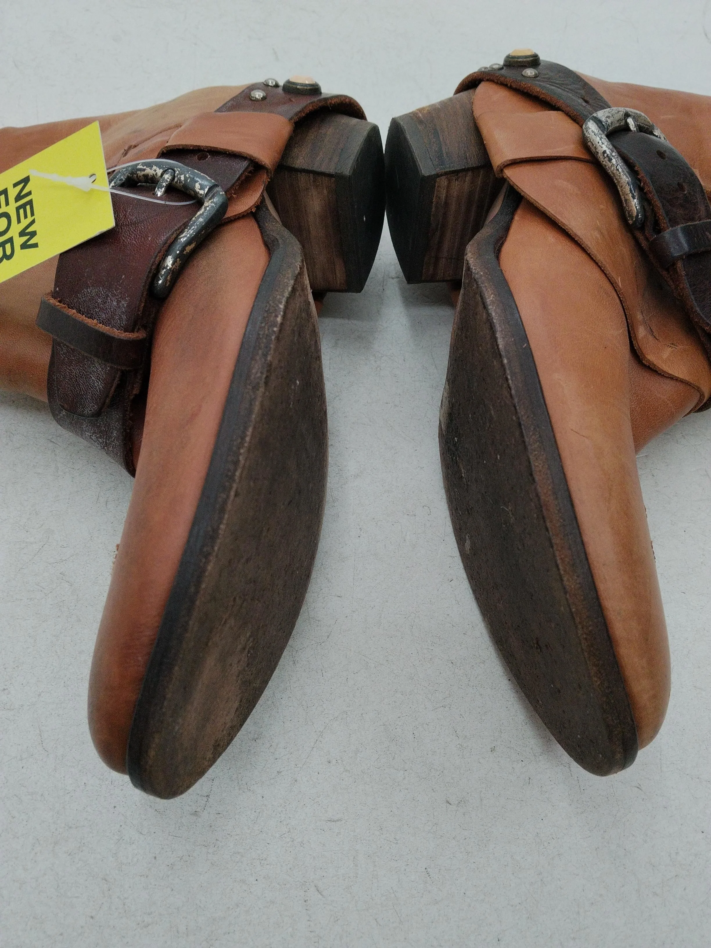 Russell & Bromley Men's Boots UK 5 Tan 100% Leather Cowboy - Image 7