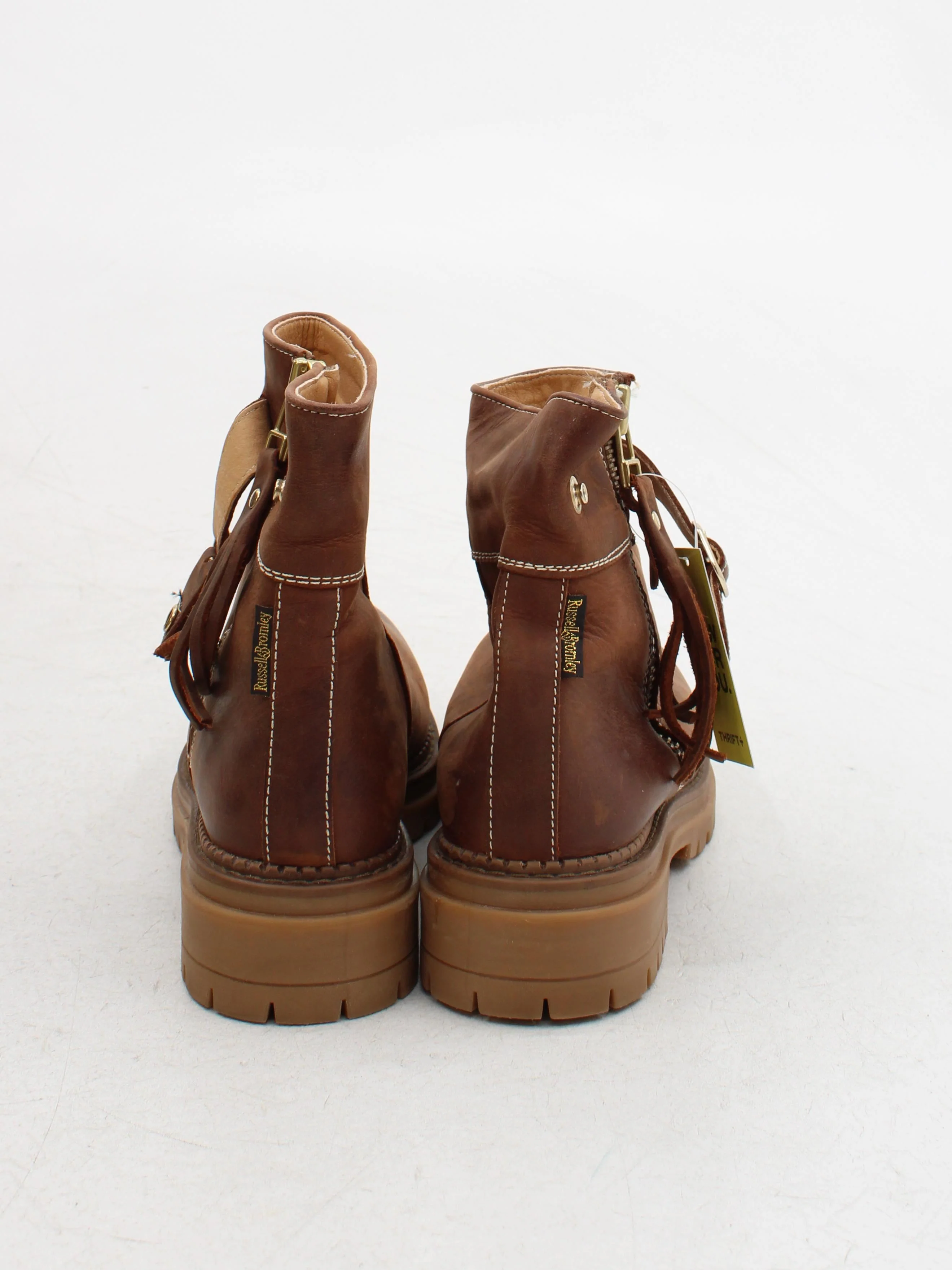 Russell & Bromley Men's Boots UK 7 Brown 100% Suede Combat - Image 3