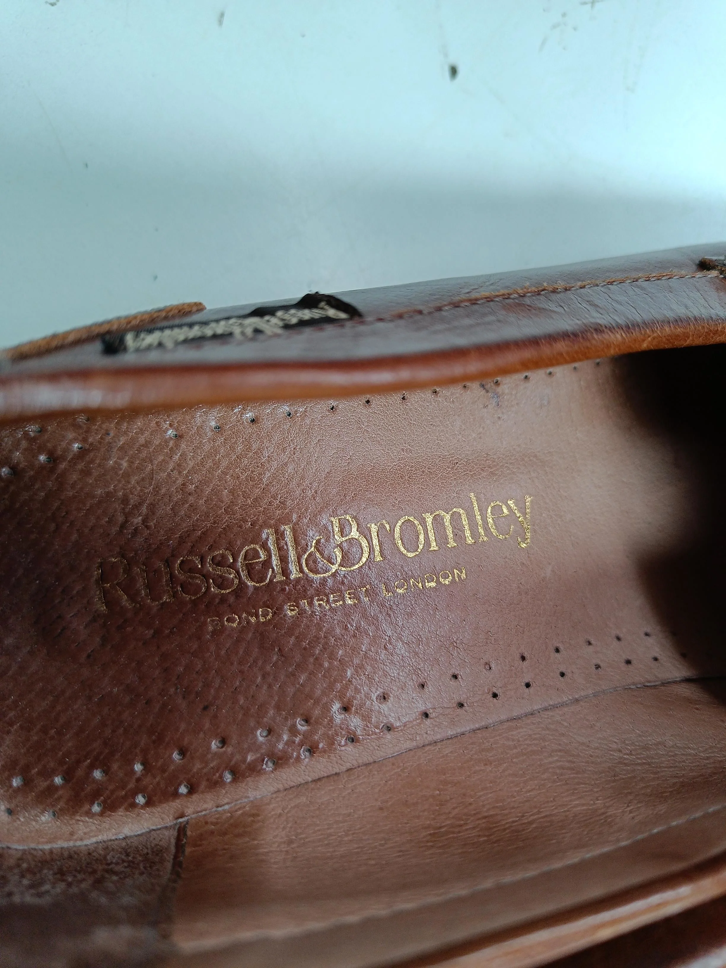 Russell & Bromley Men's Formal Shoes UK 6 Brown 100% Leather Brogue - Image 9