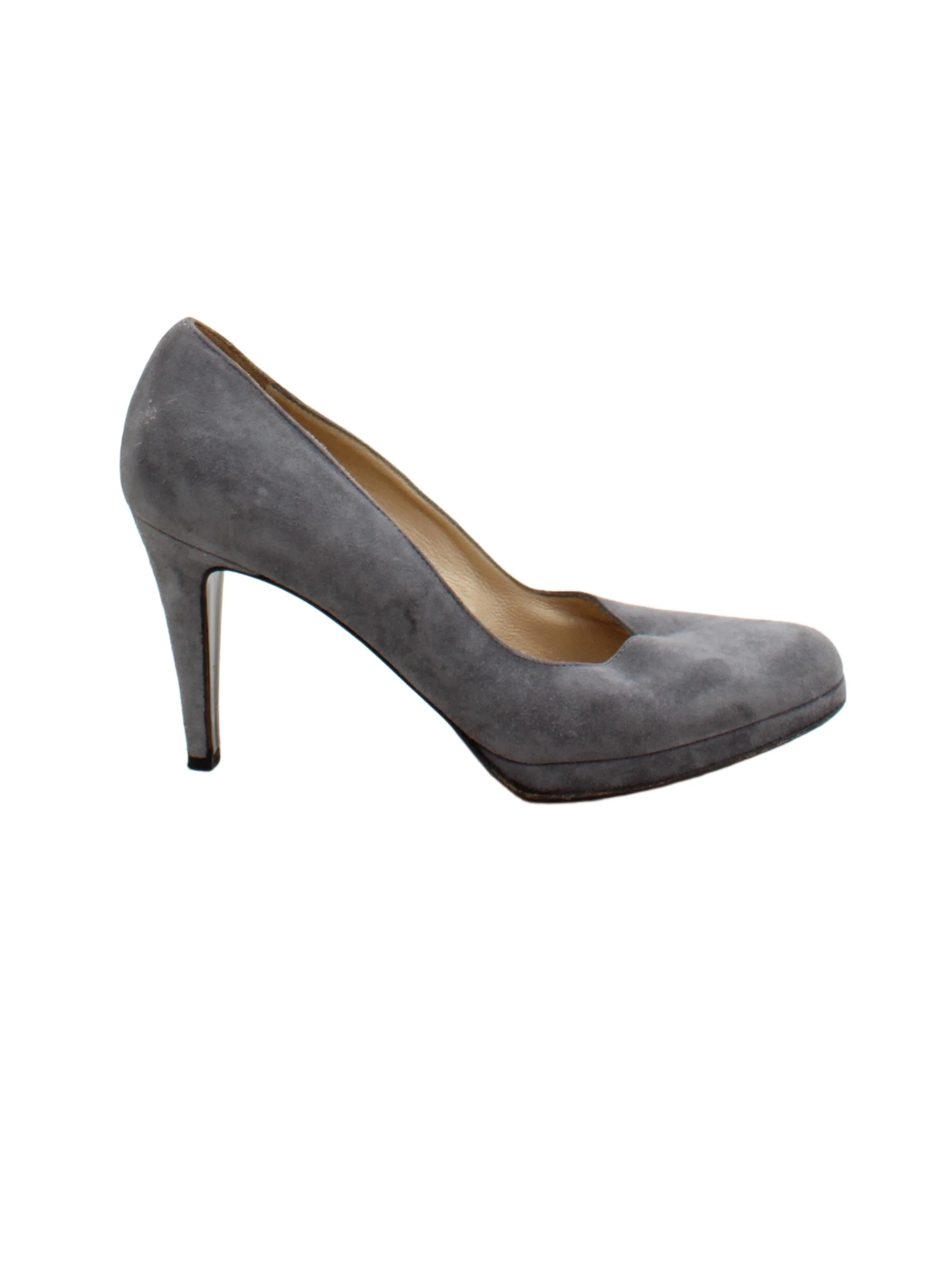 Russell & Bromley Women's Heels UK 6.5 Grey 100% Suede Court