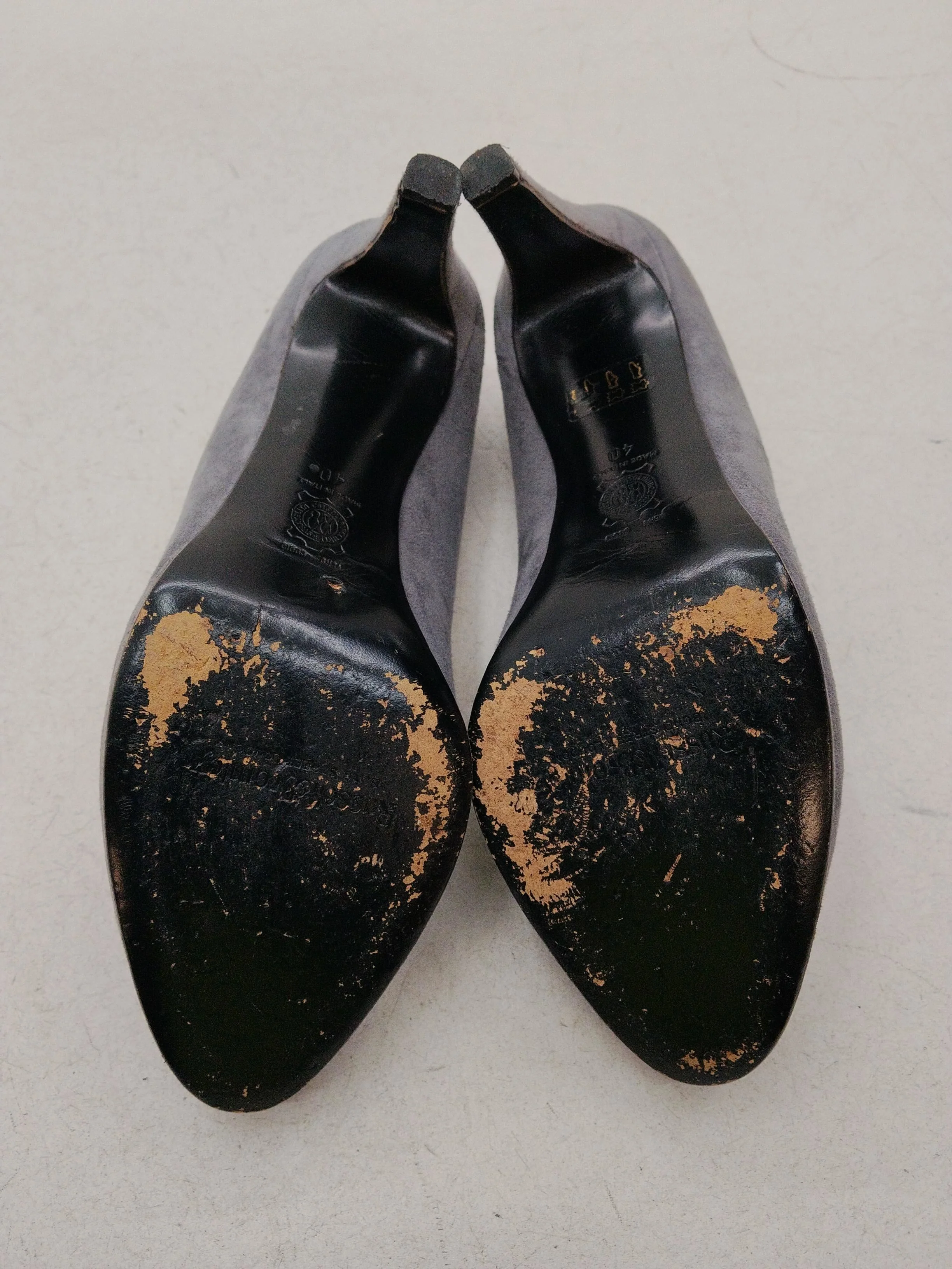 Russell & Bromley Women's Heels UK 6.5 Grey 100% Suede Court - Image 7