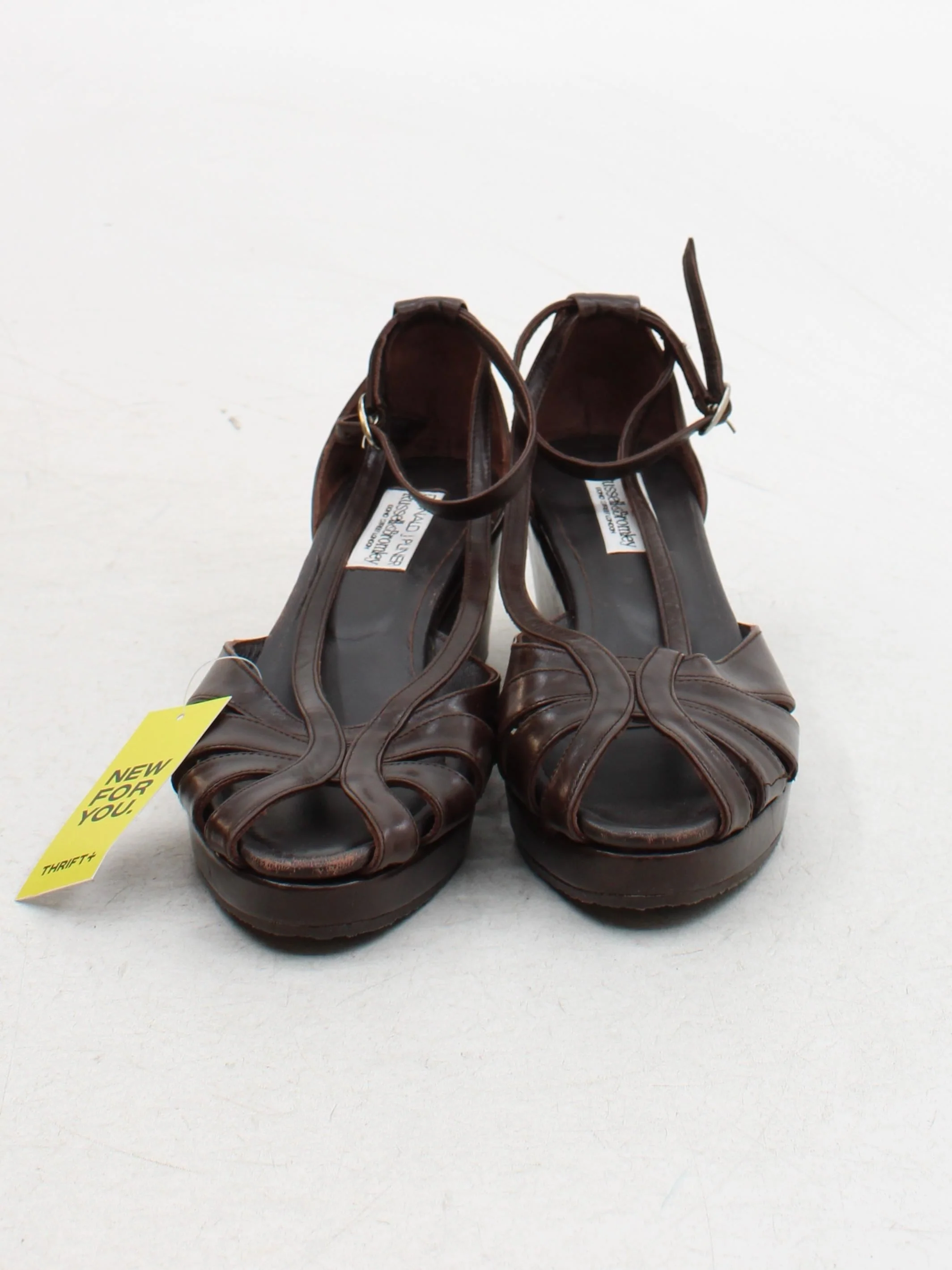 Russell & Bromley Women's Sandals UK 9.5 Brown 100% Leather Strappy - Image 2