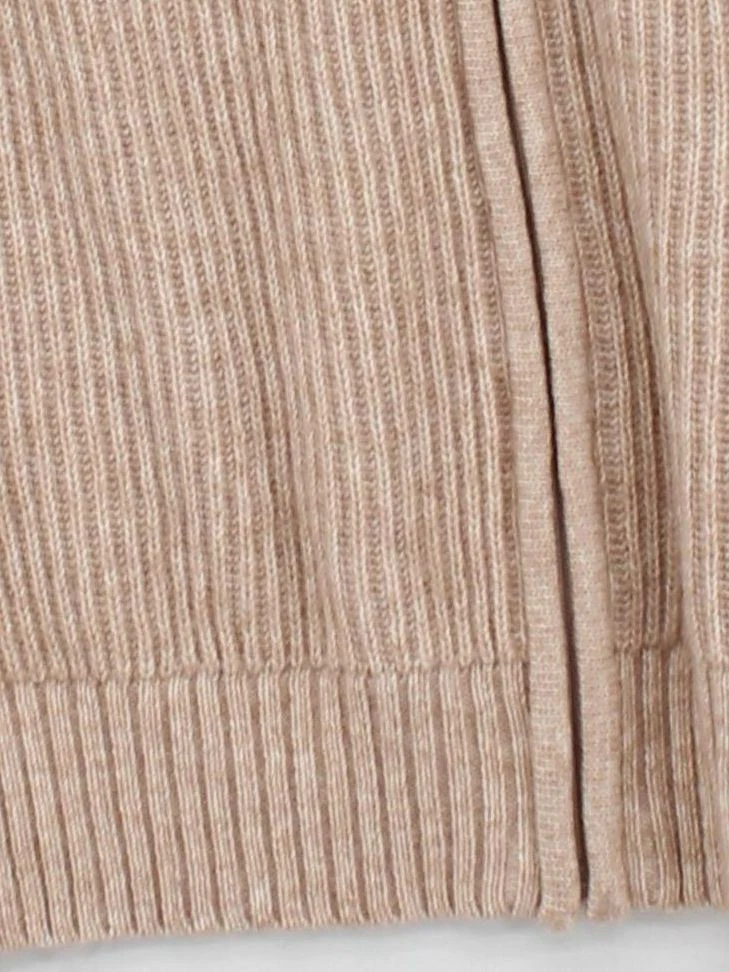 Ruth Langsford Men's Cardigan XS Tan Cotton with Acrylic High Neck Cardigan - Image 4