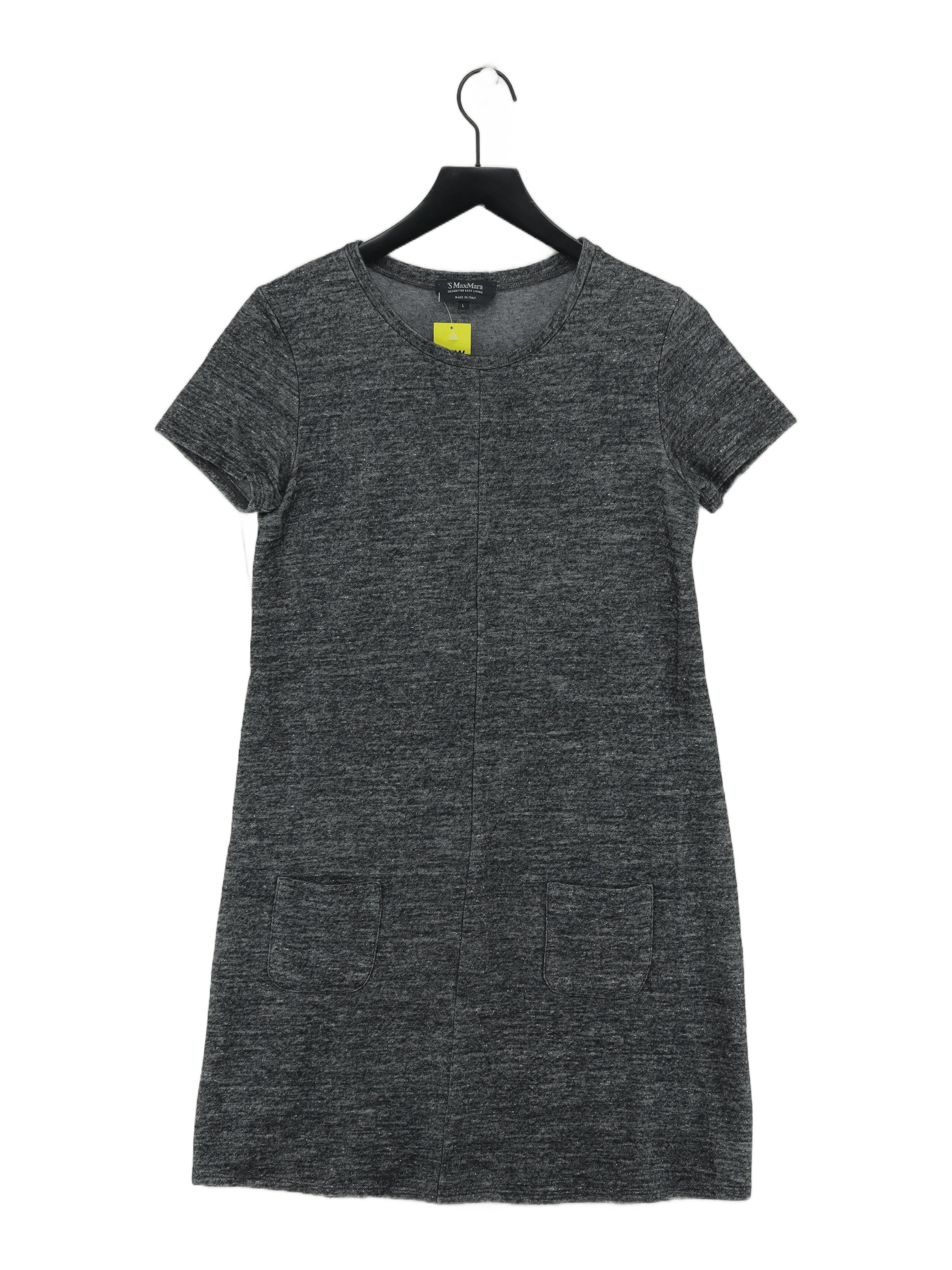 'S MaxMara T-Shirt Mini Dress L in Grey
