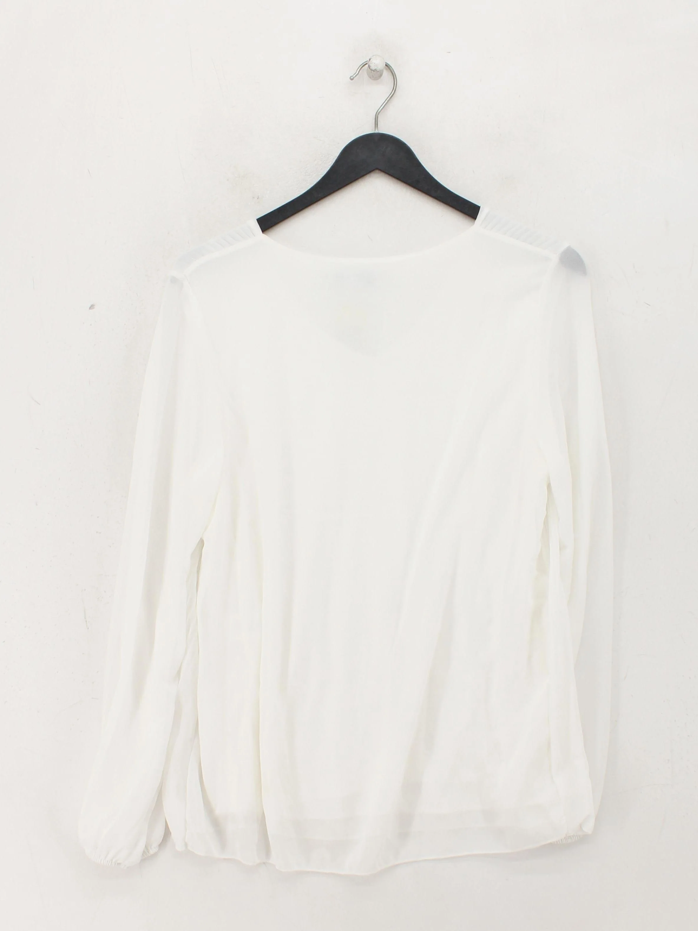 Sabrina Diamanti Women's Blouse S White Viscose with Elastane Basic - Image 2
