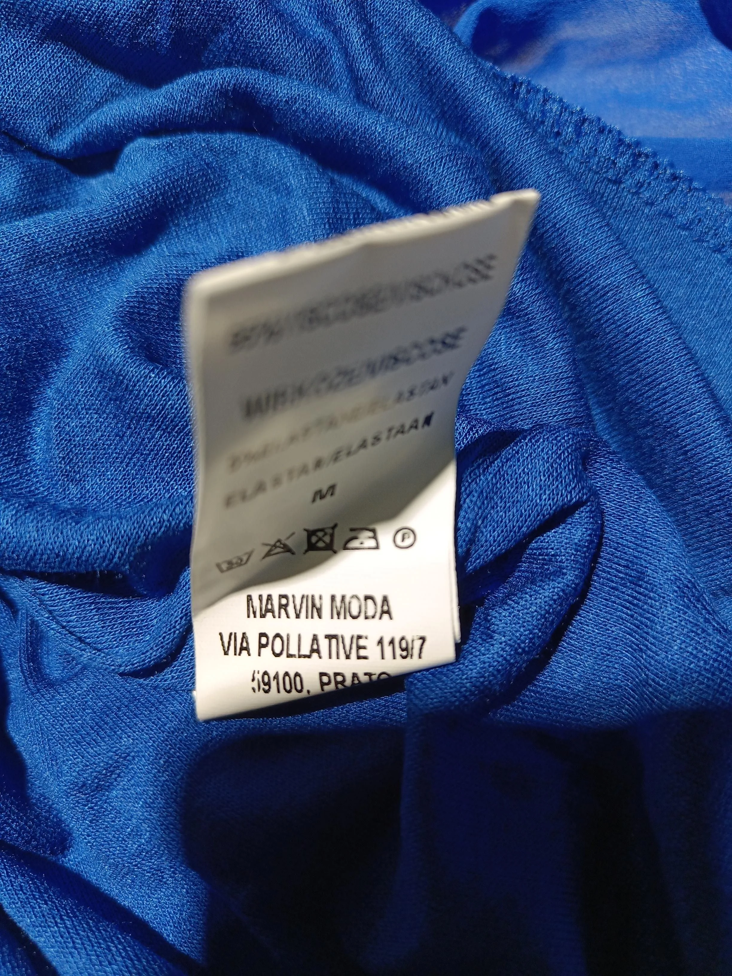 Sabrina Diamanti Women's Top M Blue Viscose with Elastane Basic - Image 6