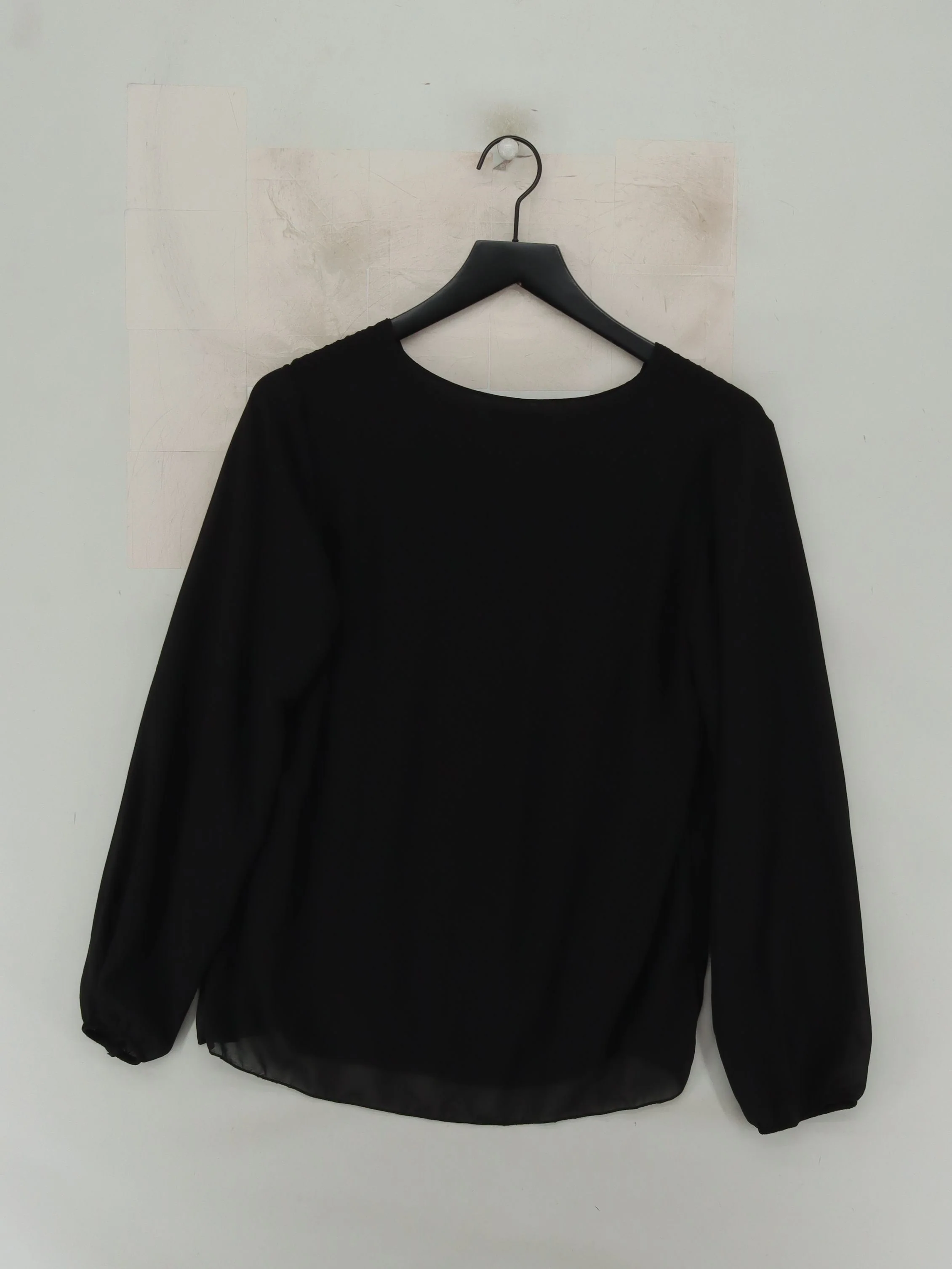 Sabrina Diamanti Women's Top S Black Viscose with Elastane Basic - Image 2