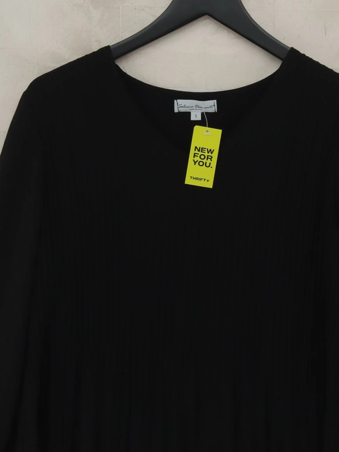 Sabrina Diamanti Women's Top S Black Viscose with Elastane Basic - Image 3