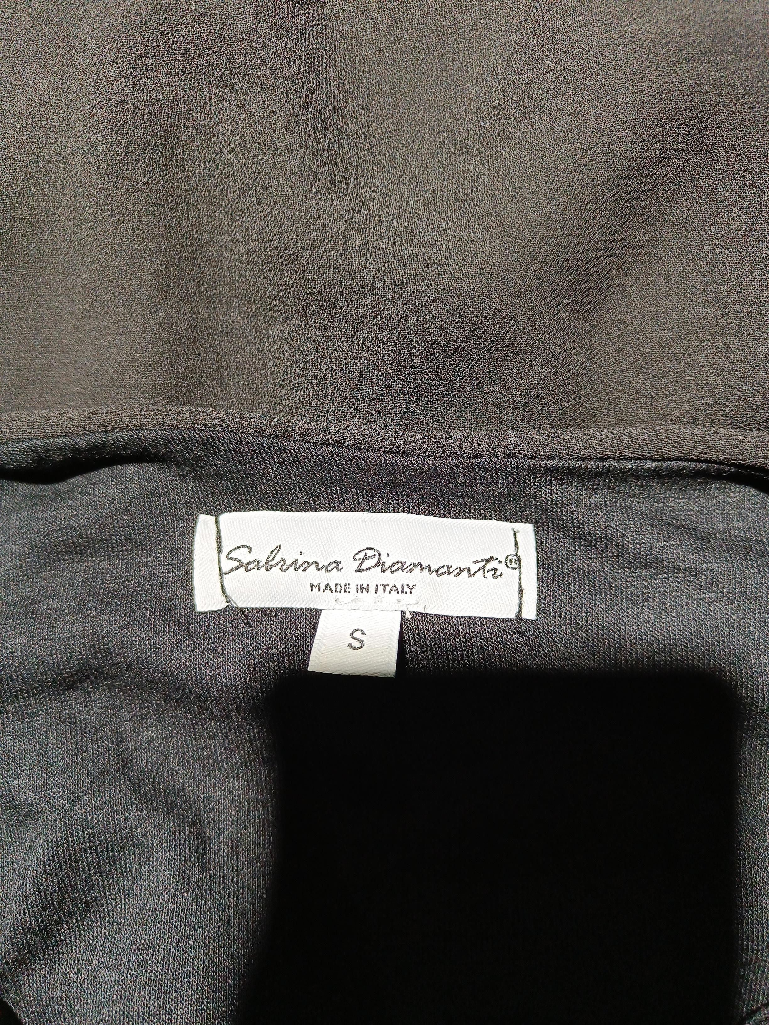 Sabrina Diamanti Women's Top S Black Viscose with Elastane Basic - Image 5