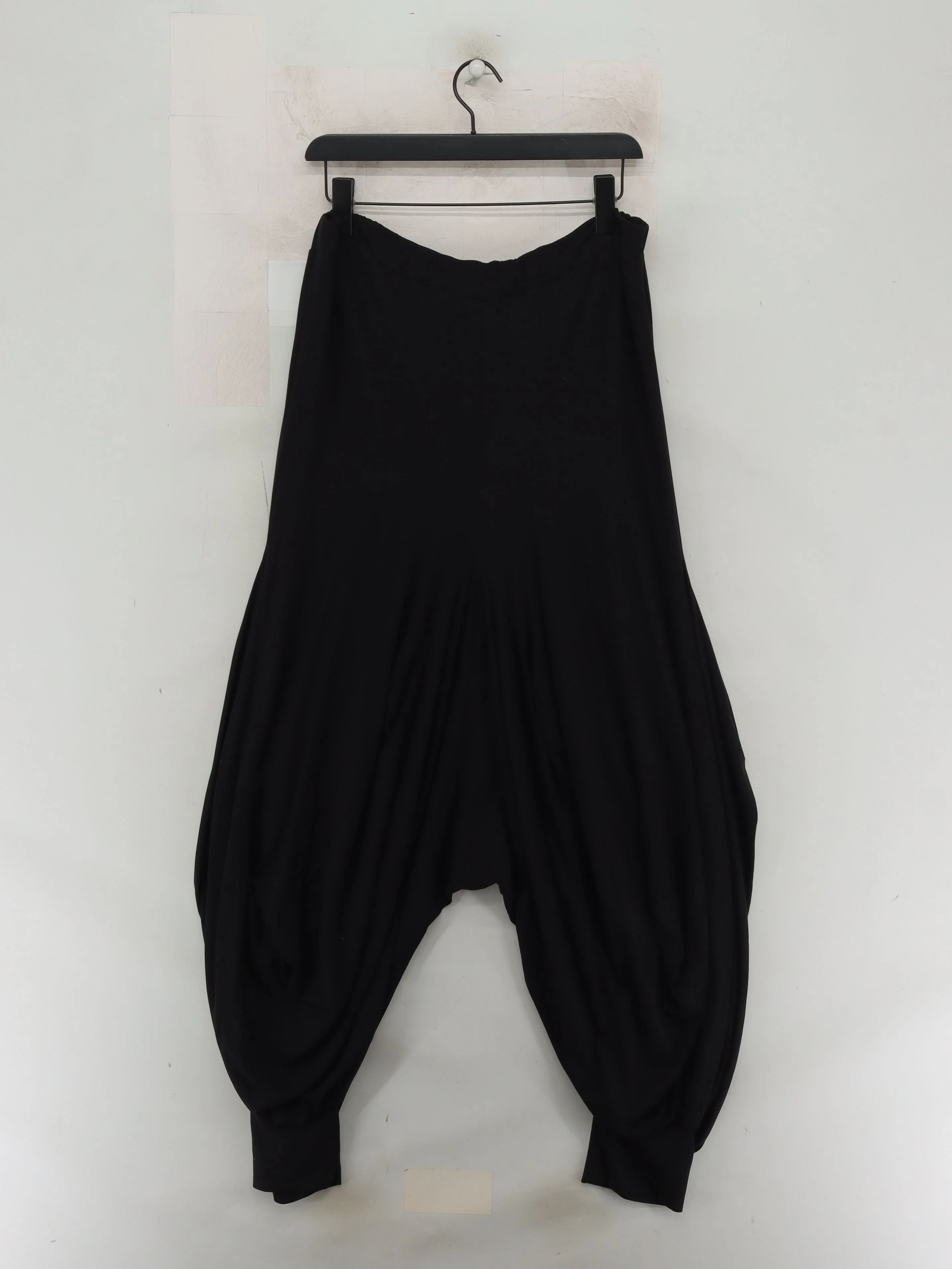 Sahara Men's Trousers S Black Viscose with Elastane Tapered Chino - Image 2