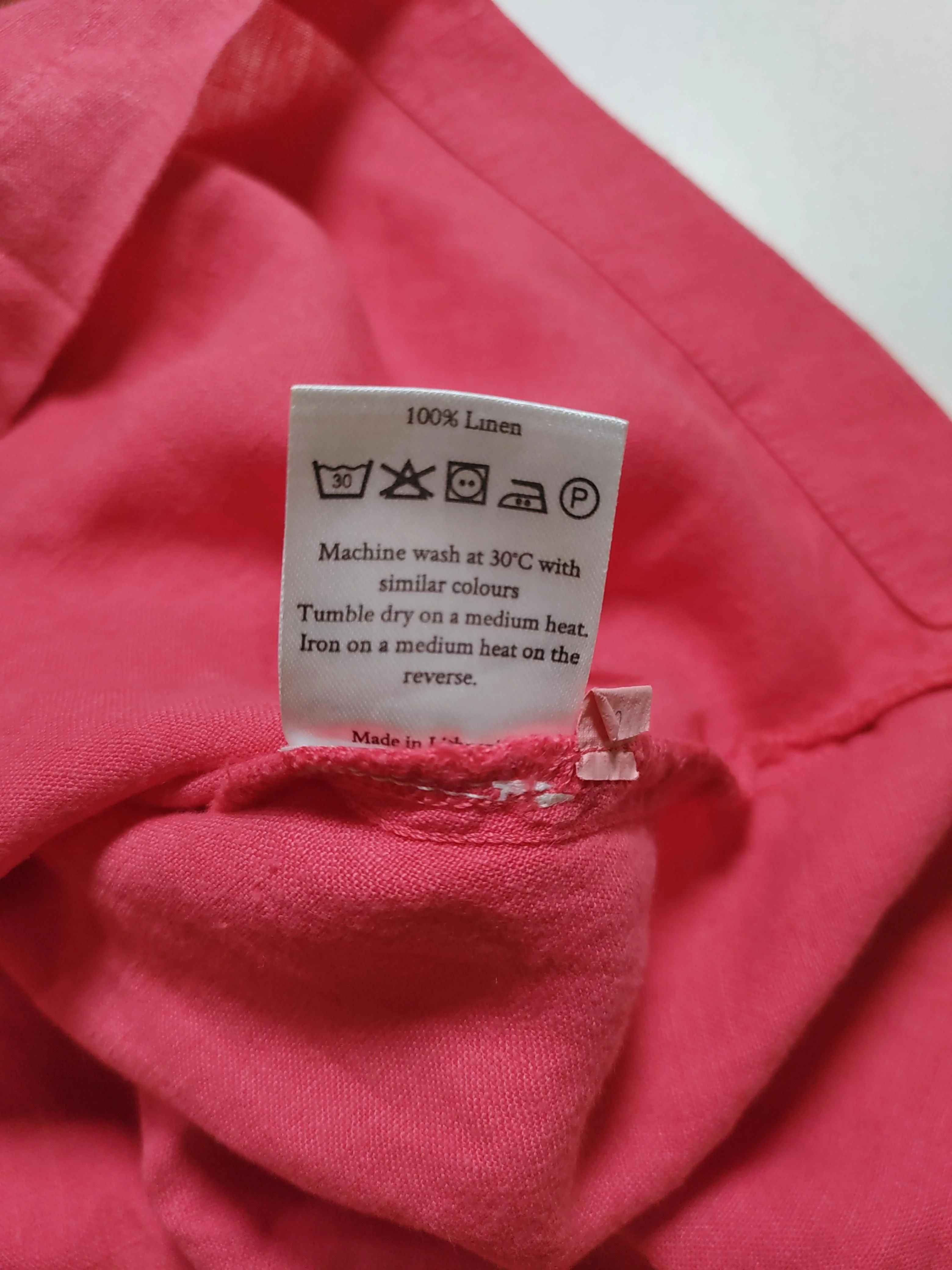 Sahara Women's Top UK 8 Pink 100% Other Short Sleeve Round Neck Basic - Image 6