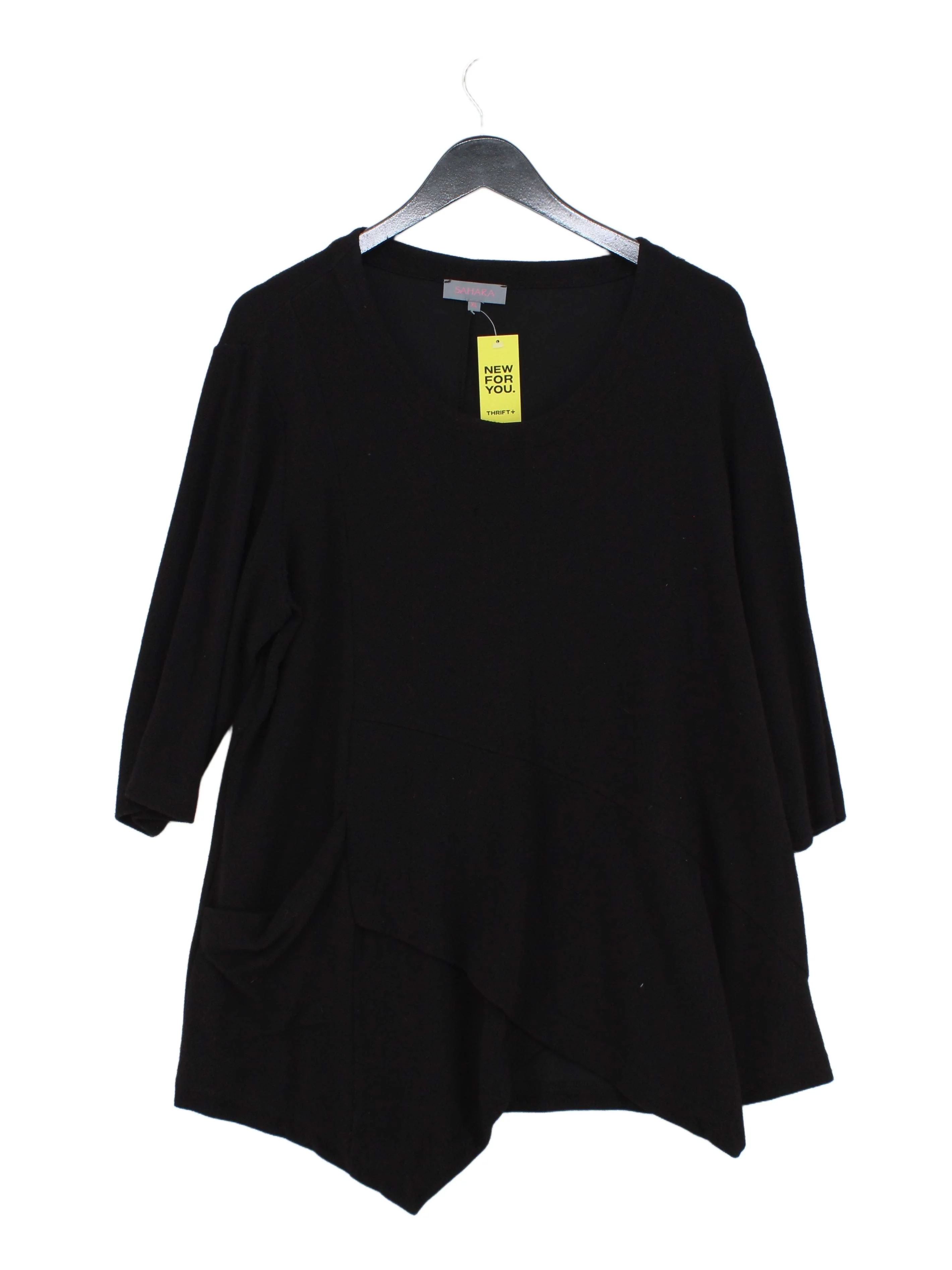 Sahara Women's Top XL Black Viscose with Polyamide, Elastane Tunic - Image 2
