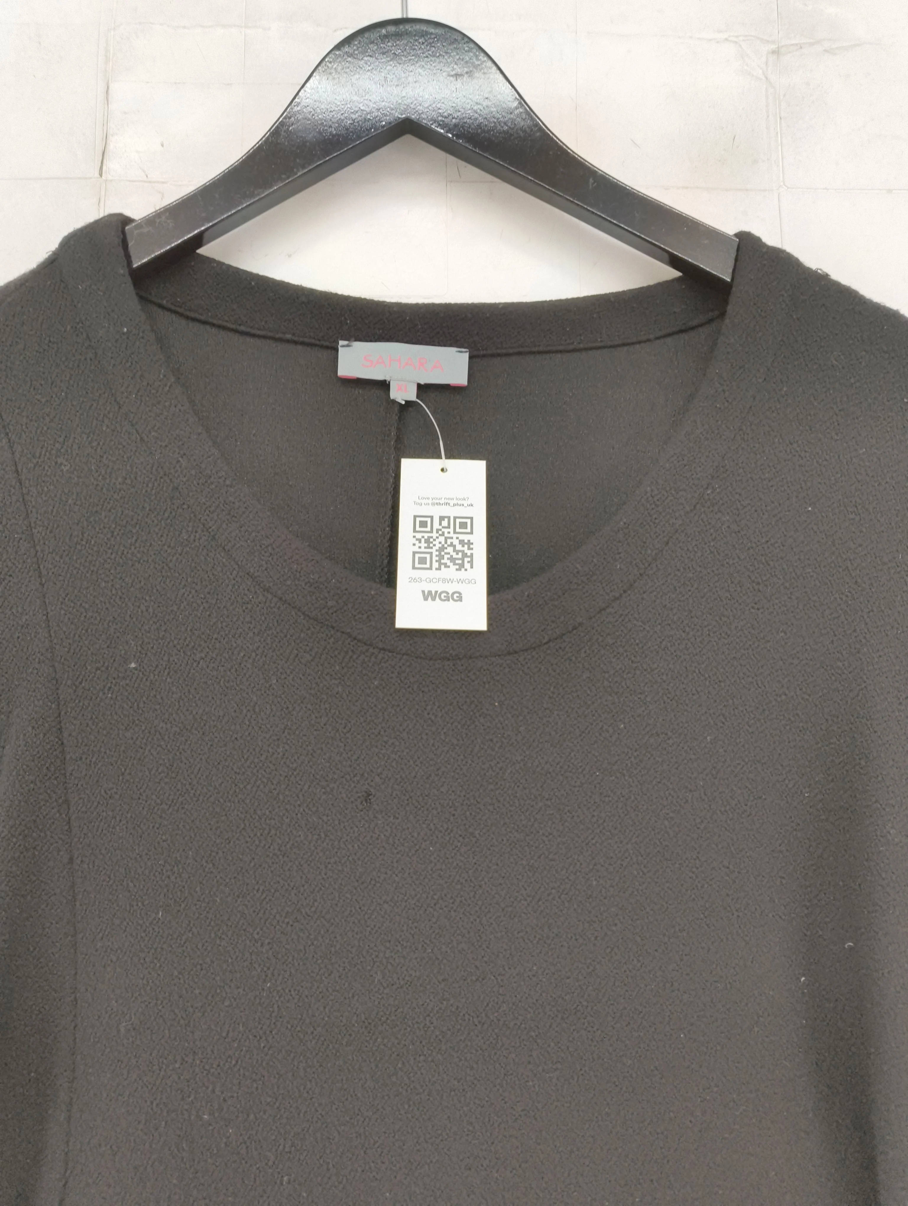 Sahara Women's Top XL Black Viscose with Polyamide, Elastane Tunic - Image 5