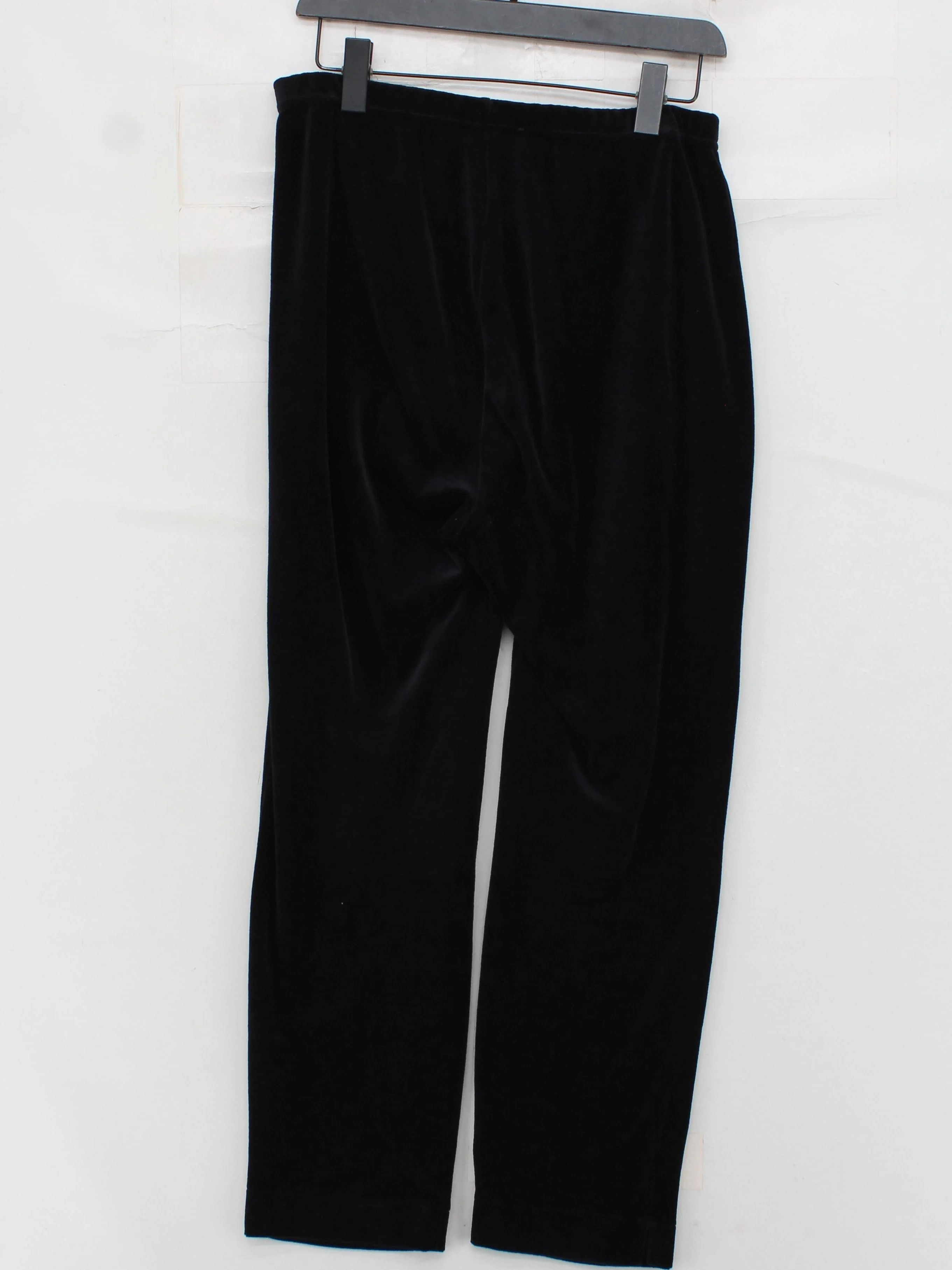 Sahara Women's Trousers L Black Cotton with Polyester Straight Sweatpants - Image 2