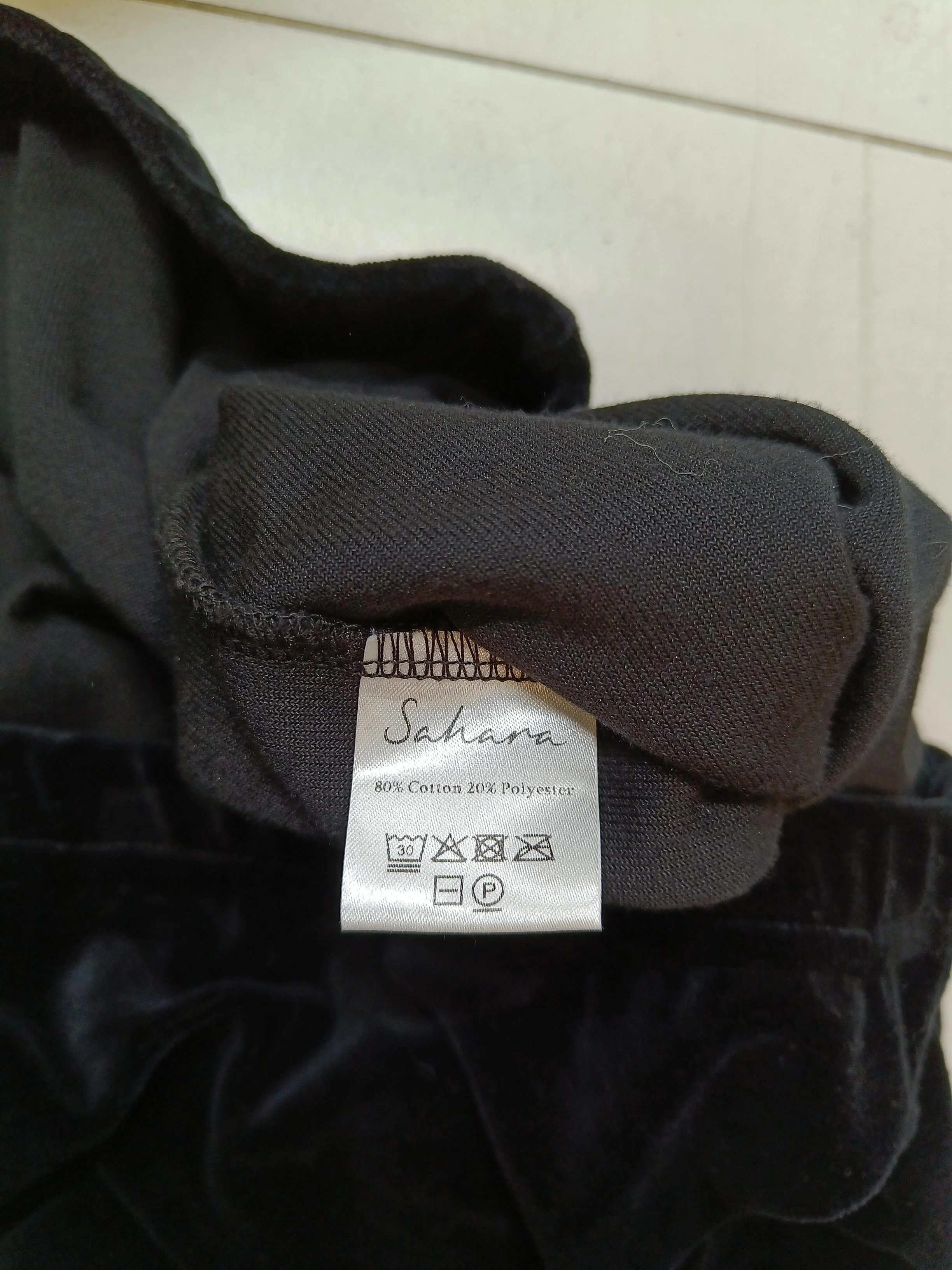 Sahara Women's Trousers L Black Cotton with Polyester Straight Sweatpants - Image 6