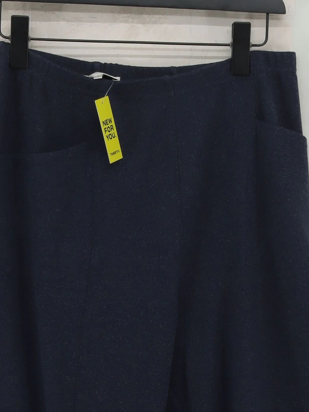 Sahara Women's Trousers L Blue Viscose with Polyamide, Elastane, Other Chino - Image 3