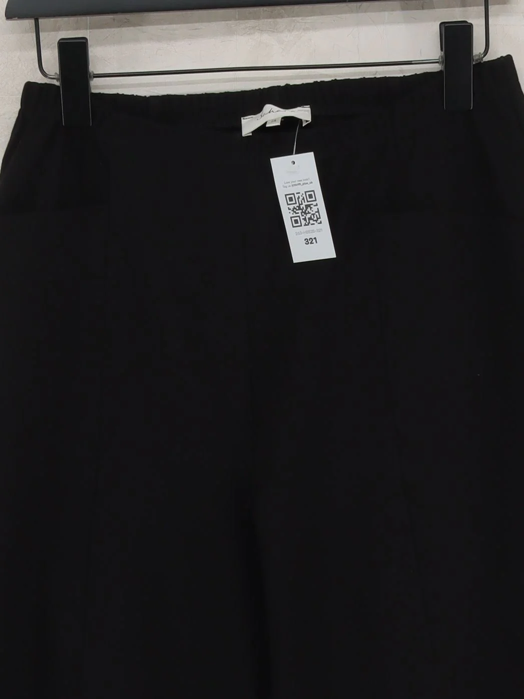 Sahara Women's Trousers M Black Viscose with Polyamide, Elastane Sweatpants - Image 3