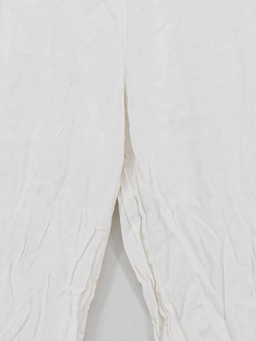 Sahara Women's Trousers UK 2 White Linen with Viscose Wide-Leg Capri - Image 3