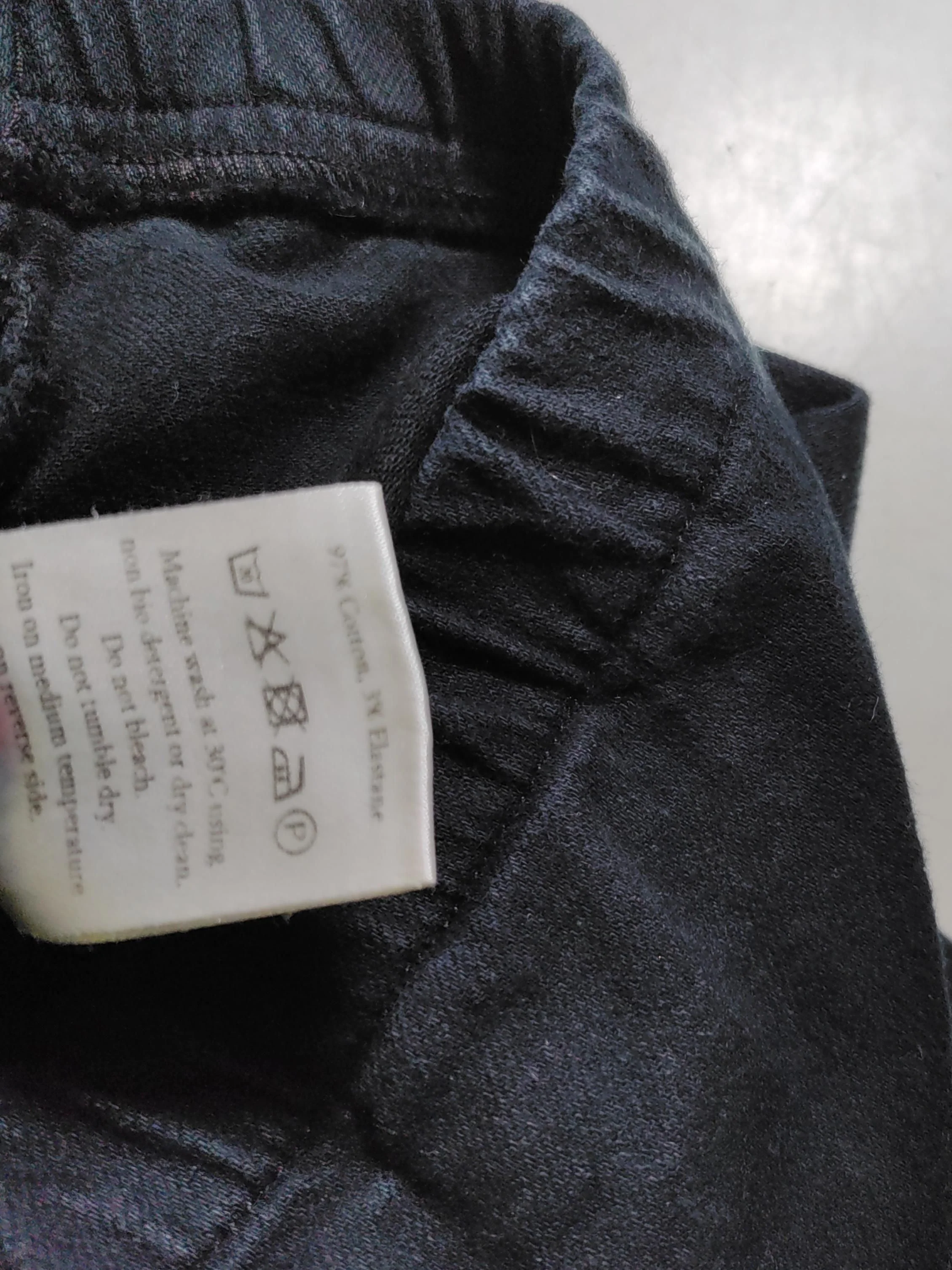 Sahara Women's Trousers UK 4 Black Cotton with Elastane Straight Cropped - Image 6
