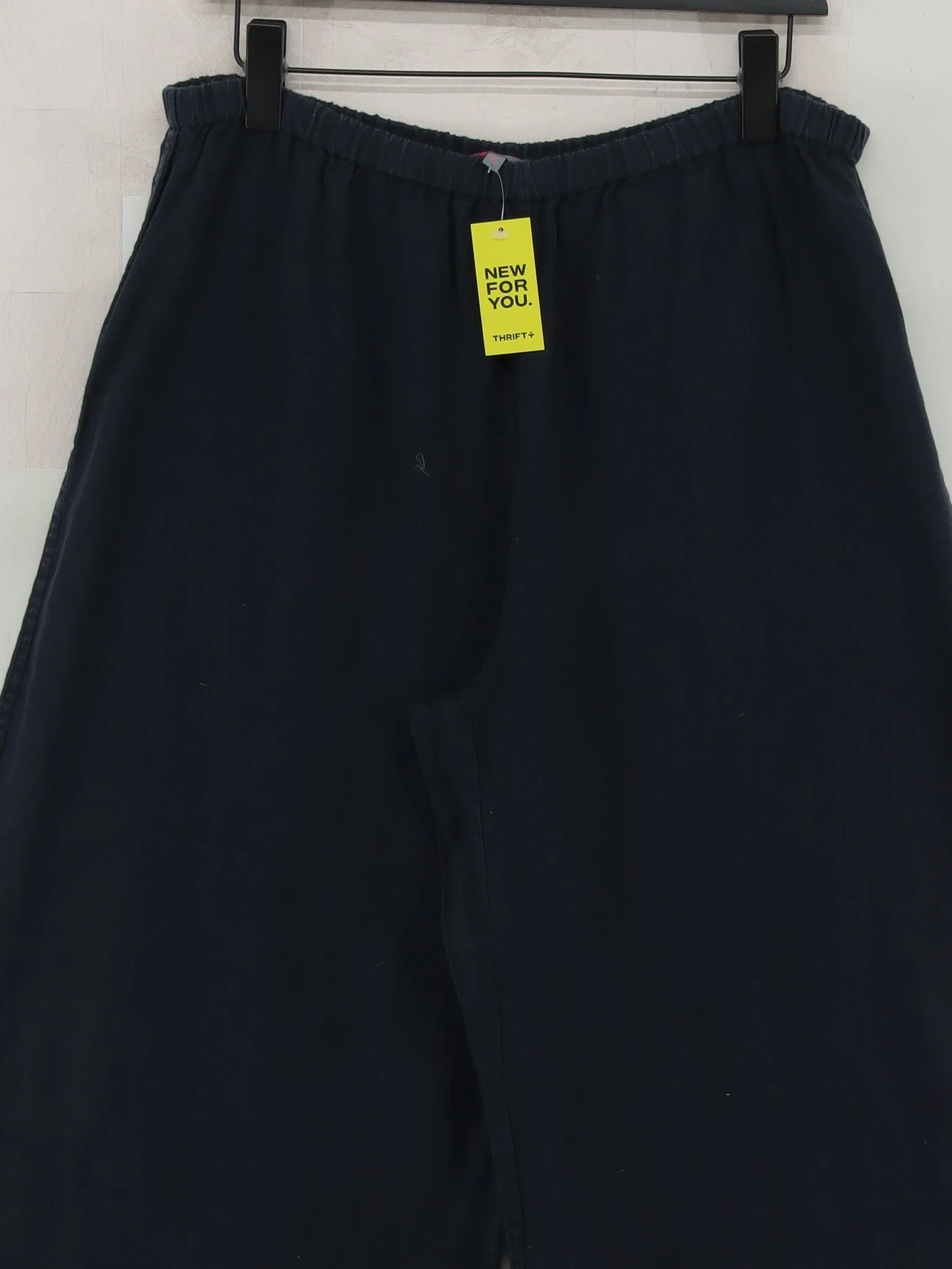 Sahara Women's Trousers XL Blue 100% Linen Wide-Leg Chino - Image 3