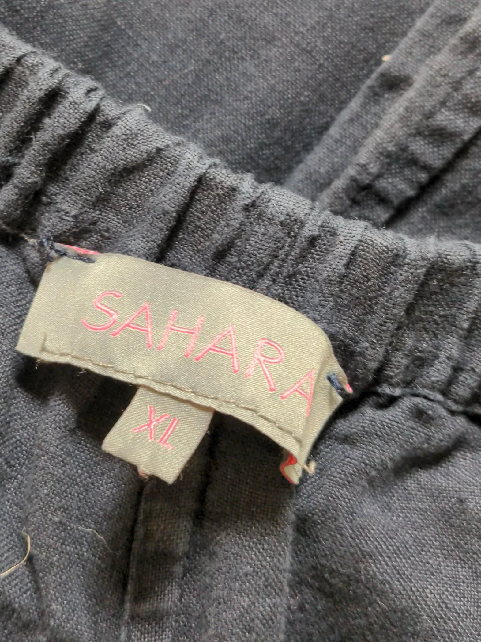Sahara Women's Trousers XL Blue 100% Linen Wide-Leg Chino - Image 5