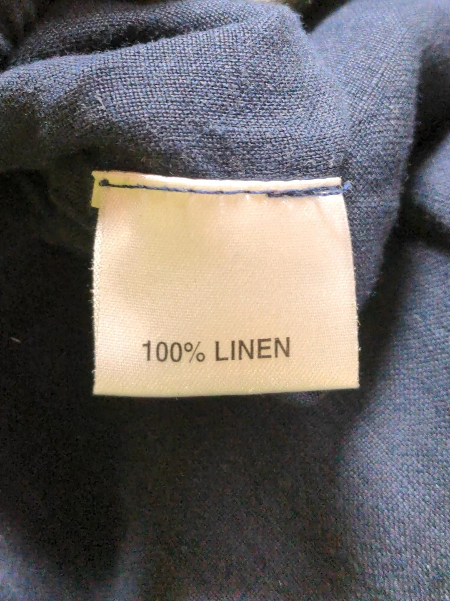 Sahara Women's Trousers XL Blue 100% Linen Wide-Leg Chino - Image 6