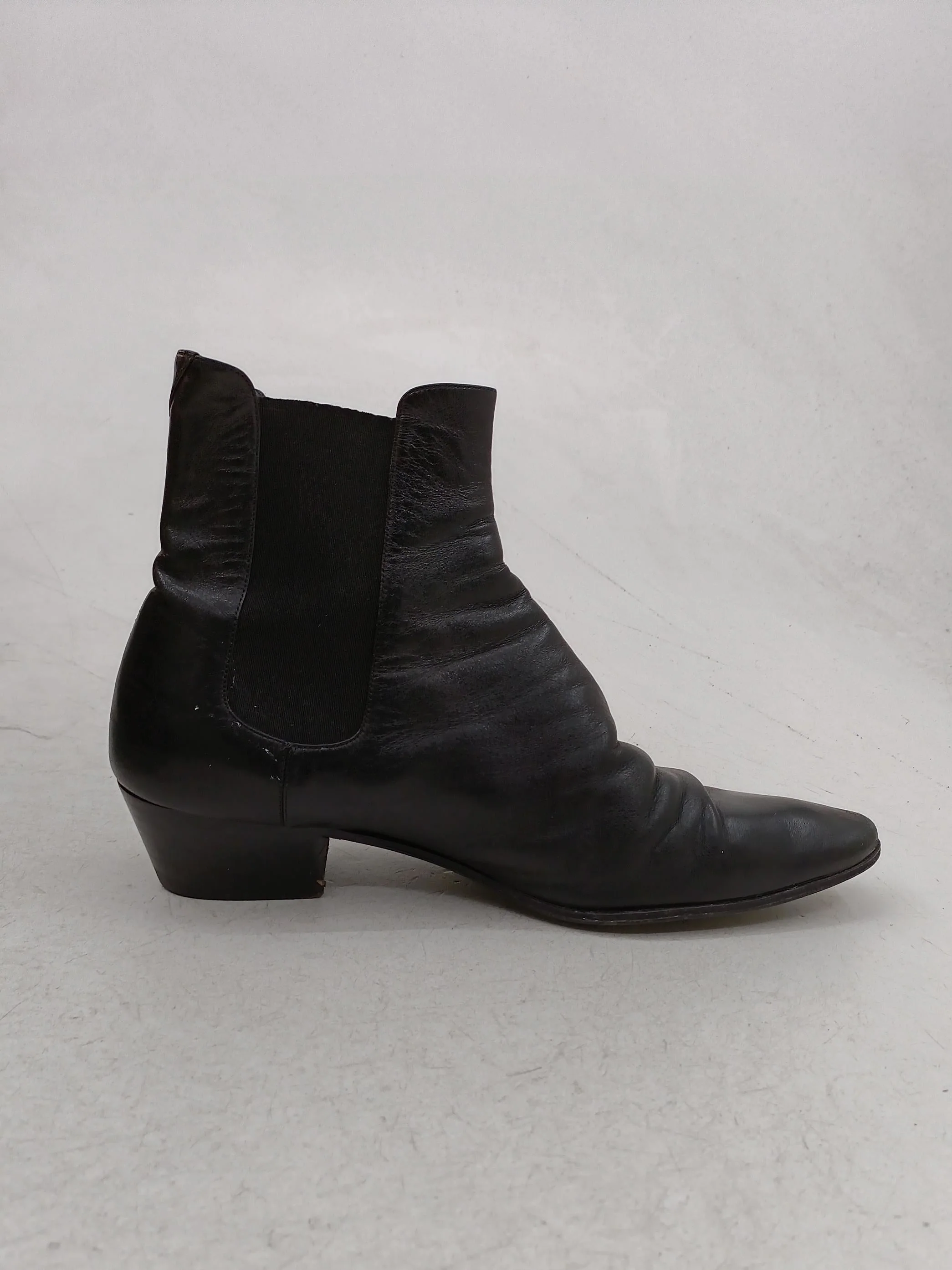 Saint Laurent Men's Boots UK 10 Black 100% Leather Chelsea - Image 5