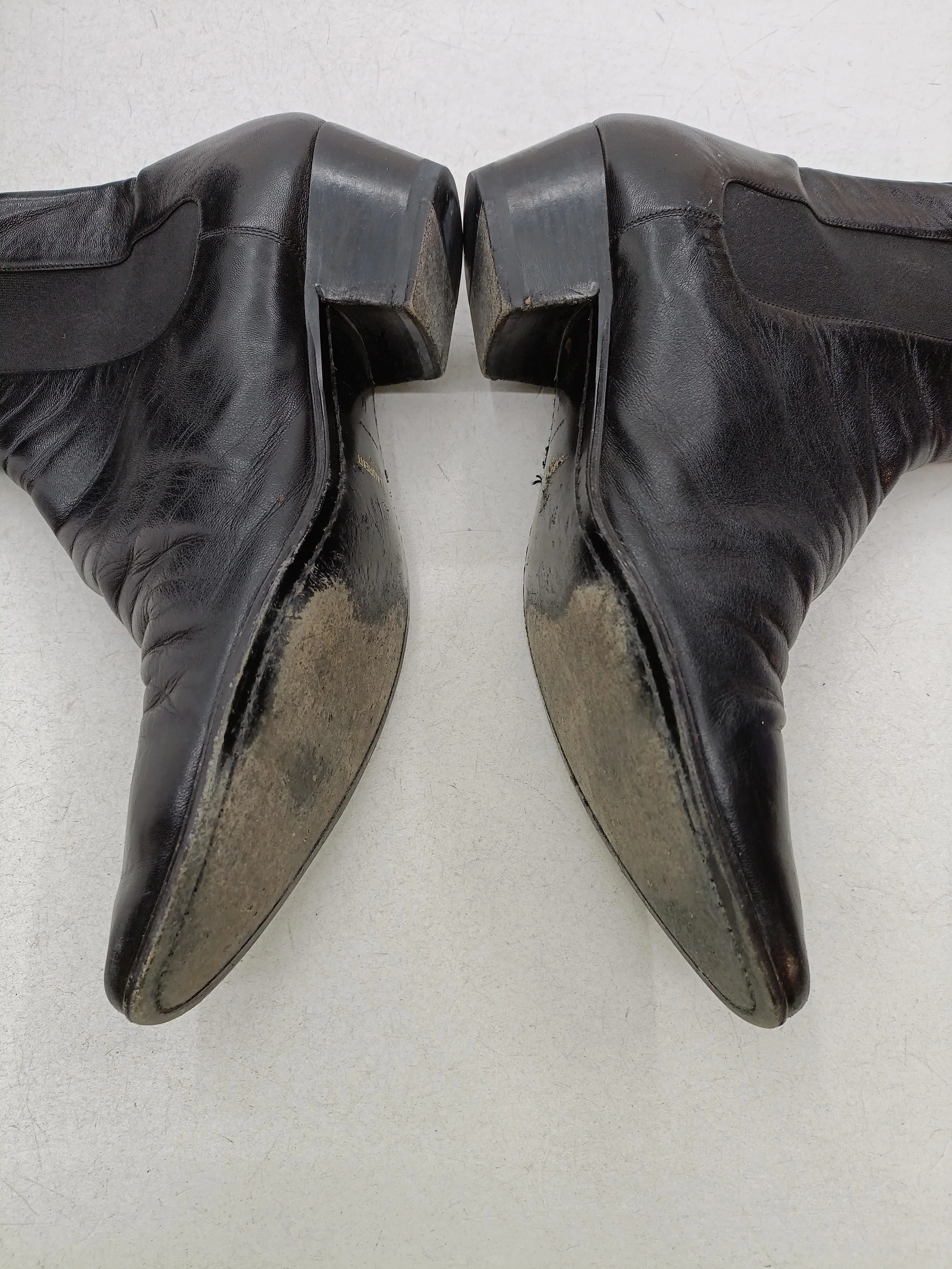 Saint Laurent Men's Boots UK 10 Black 100% Leather Chelsea - Image 7