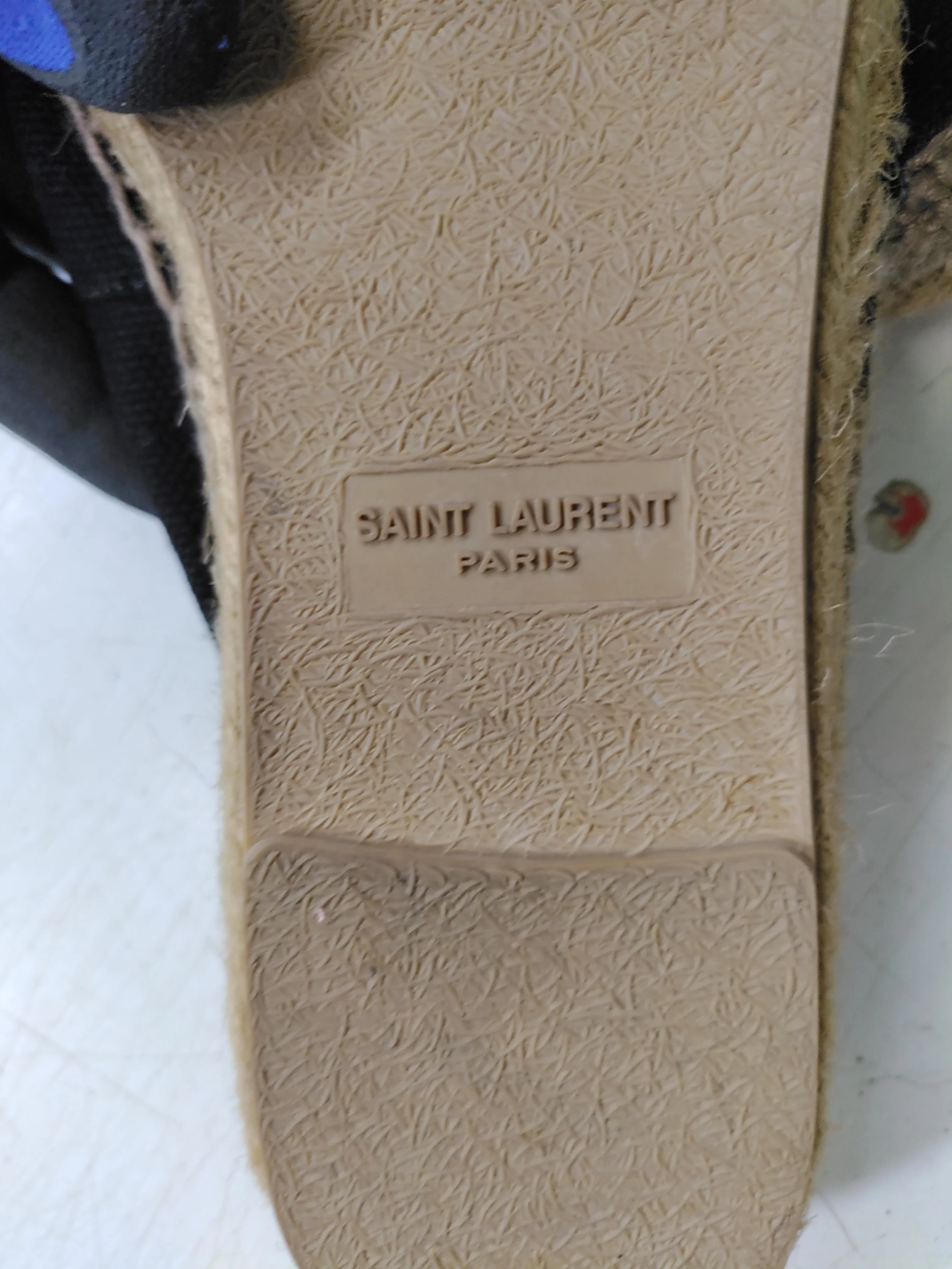 Saint Laurent Women's Flat Shoes UK 7.5 Black 100% Cotton Loafer - Image 9