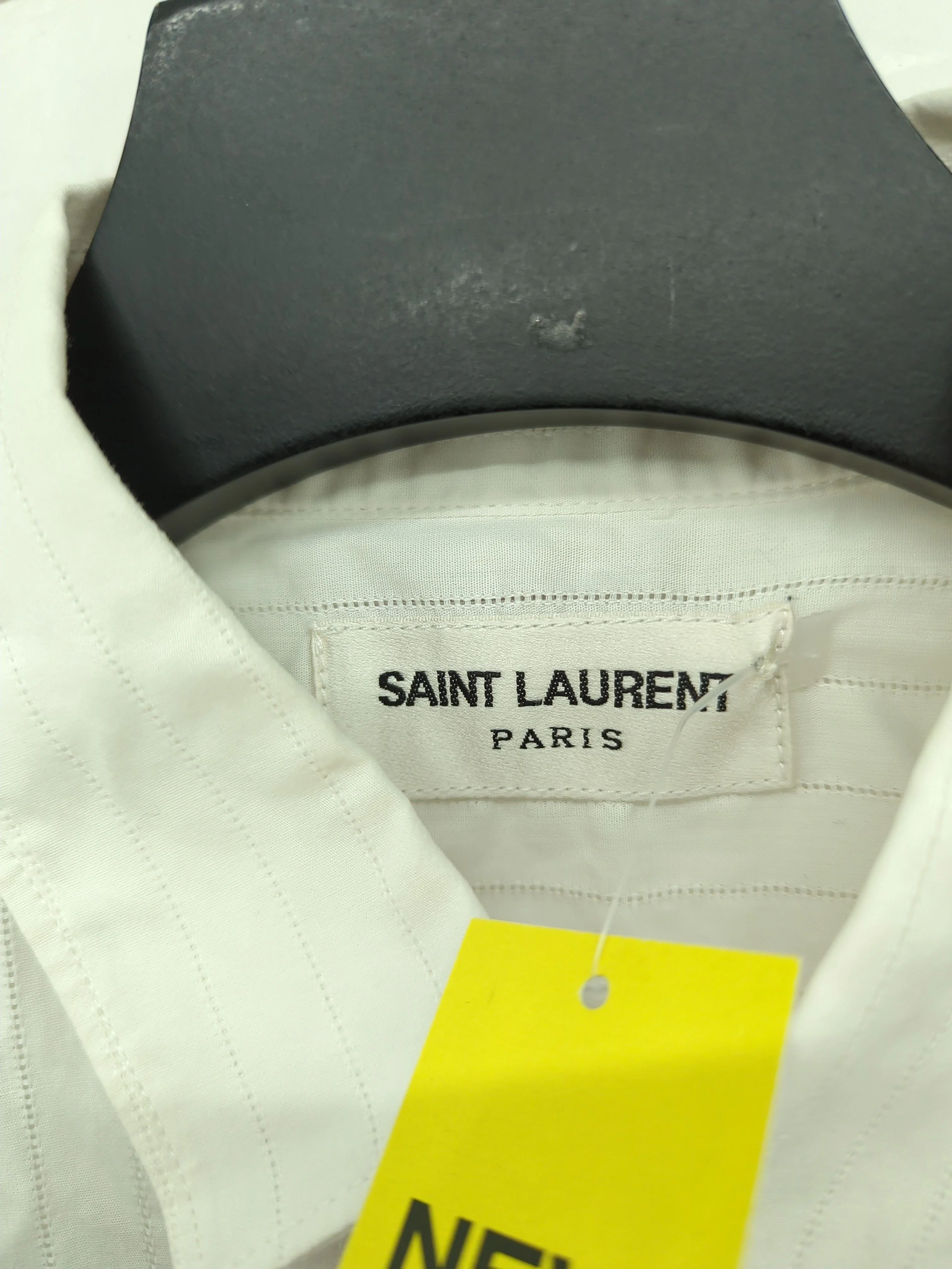 Saint Laurent Women's Shirt UK 8 White 100% Cotton Basic - Image 6