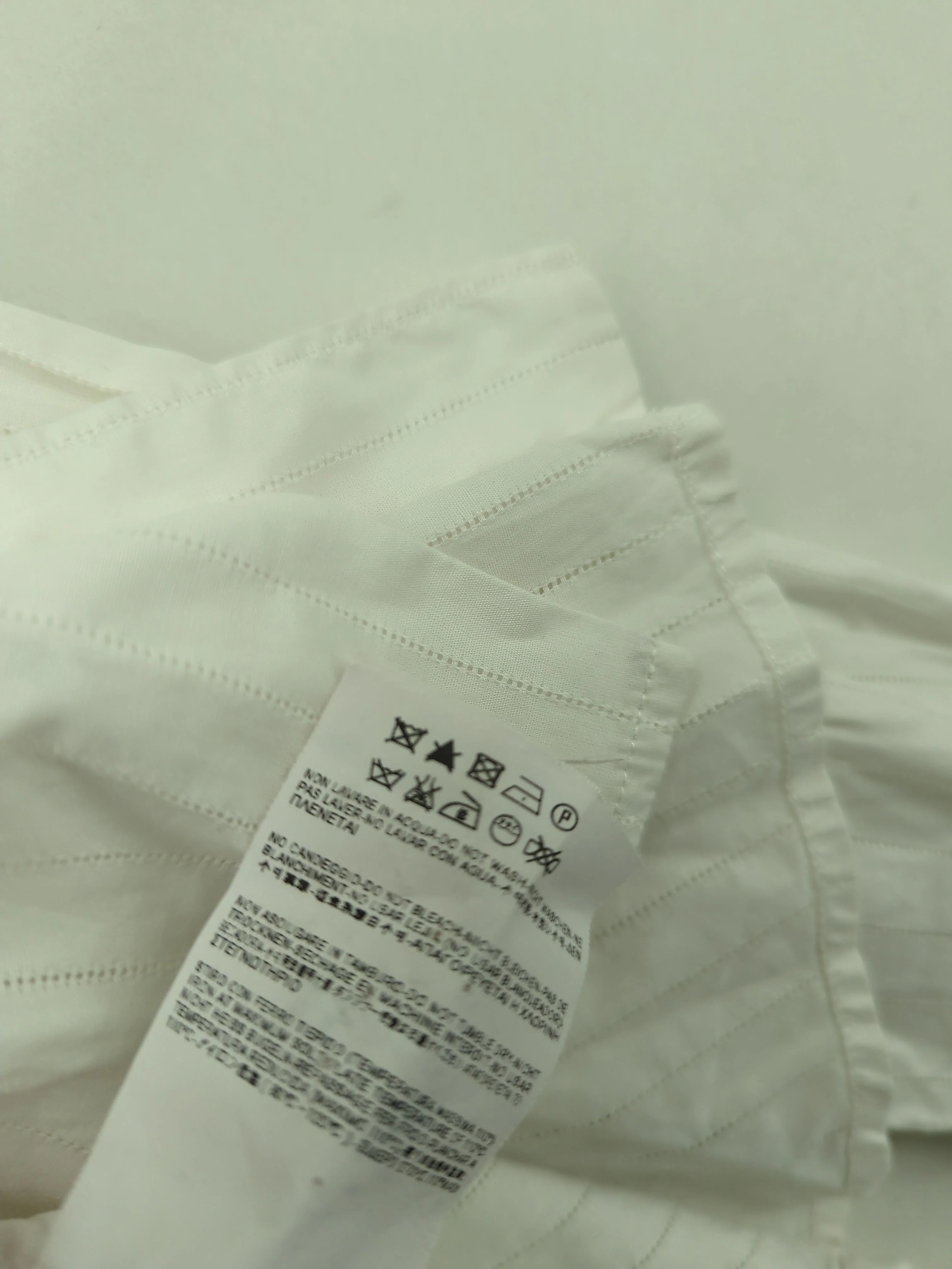 Saint Laurent Women's Shirt UK 8 White 100% Cotton Basic - Image 7